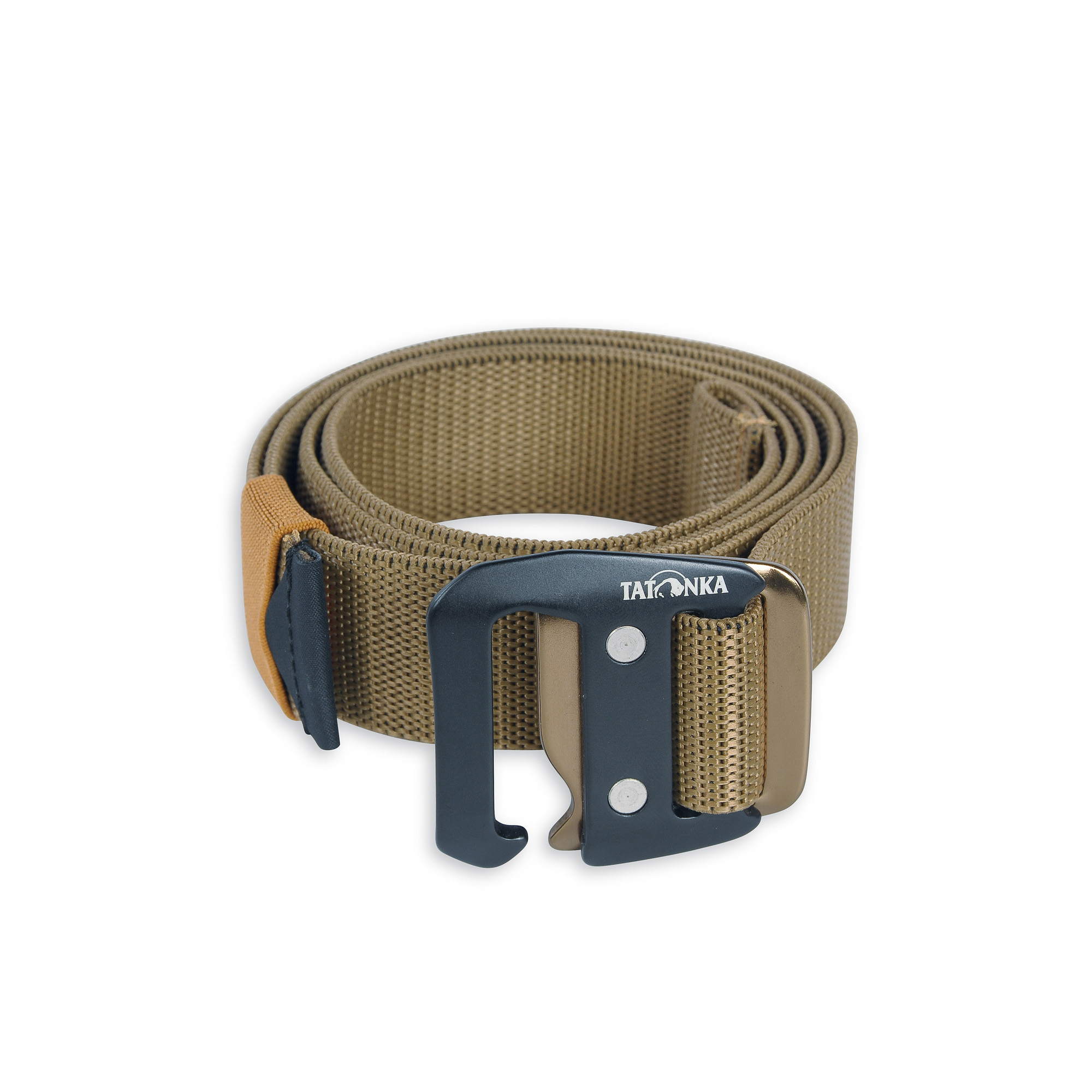 Leinwand, Zubehör, Schnalle, Gürtel, Tatonka Stretch Belt 32mm coyote brown braun Gürtel - Ansicht frontal-hinten