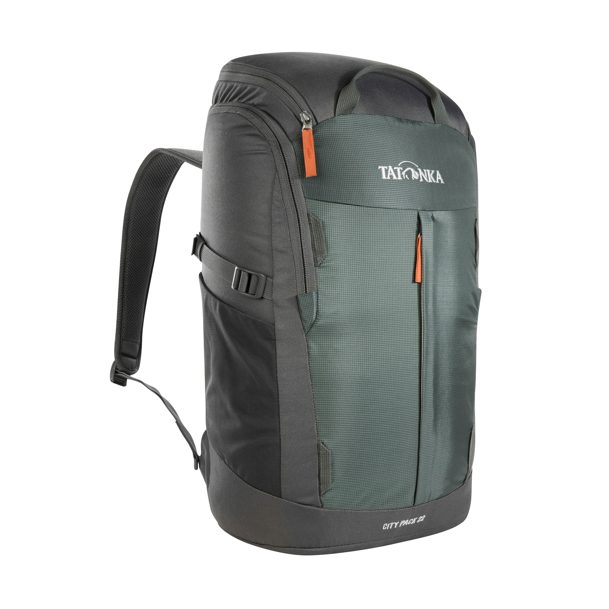 Tasche, Rucksack, Tatonka City Pack 22 titan grey grau Tagesrucksäcke - Ansicht seitlich-vorne