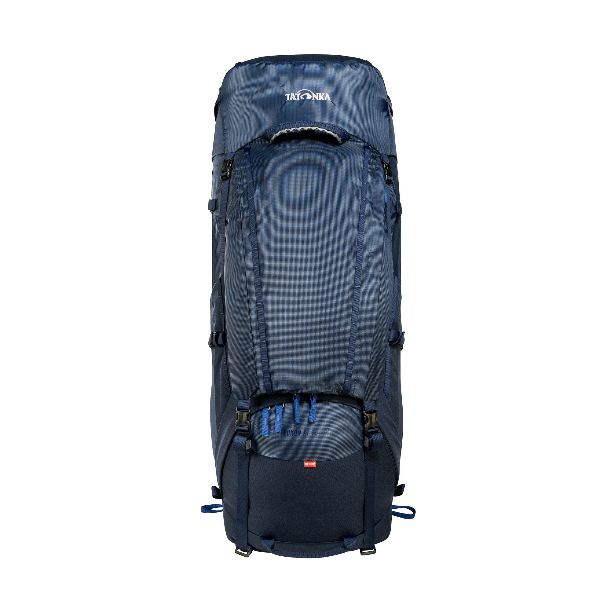 Tasche, Rucksack, Tatonka Yukon X1 75+10 navy blau Trekkingrucksäcke - Ansicht frontal-vorne