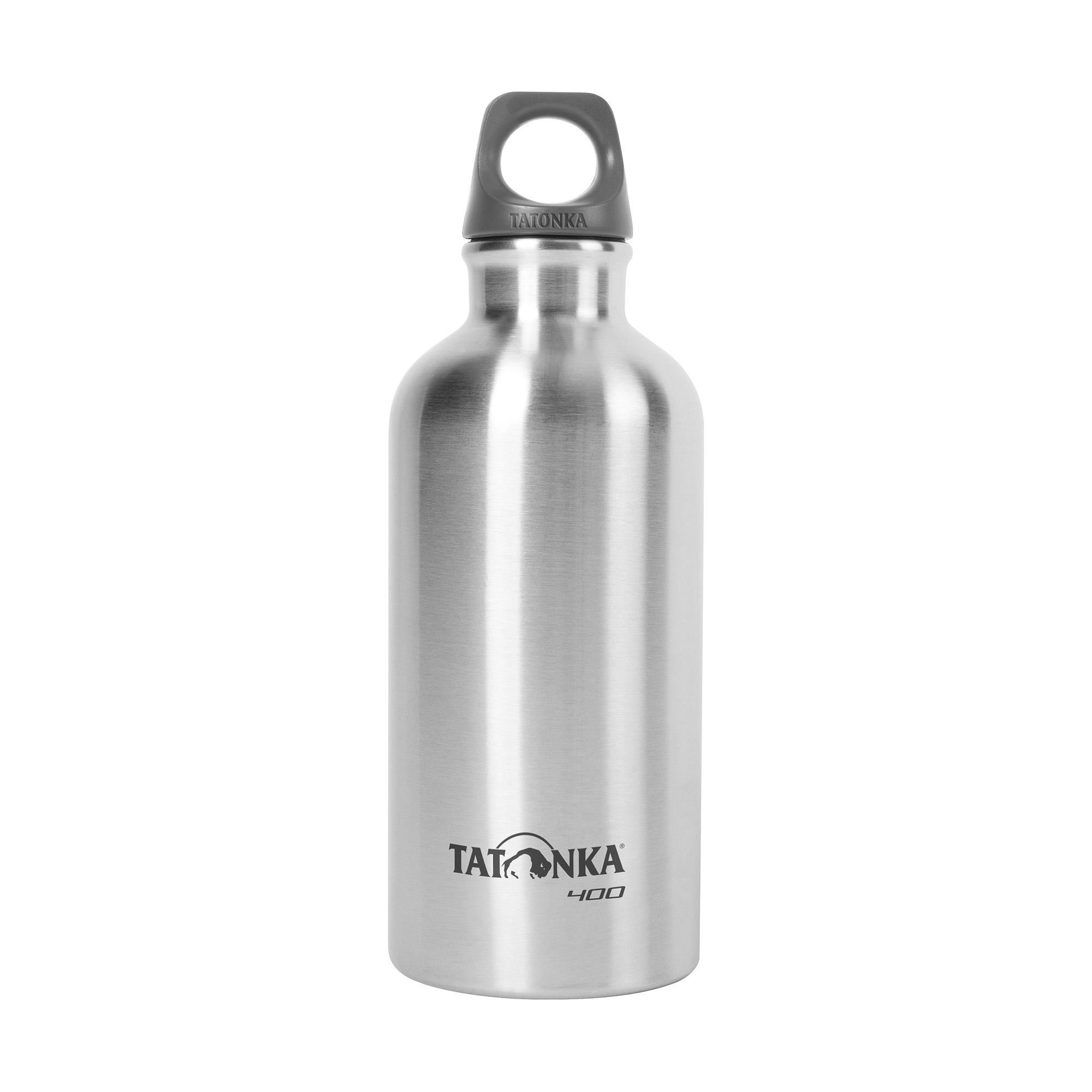 Flasche, Wasserflasche, Shaker, Tatonka Stainless Steel Bottle 0,4l Trinkflaschen - Ansicht seitlich-vorne