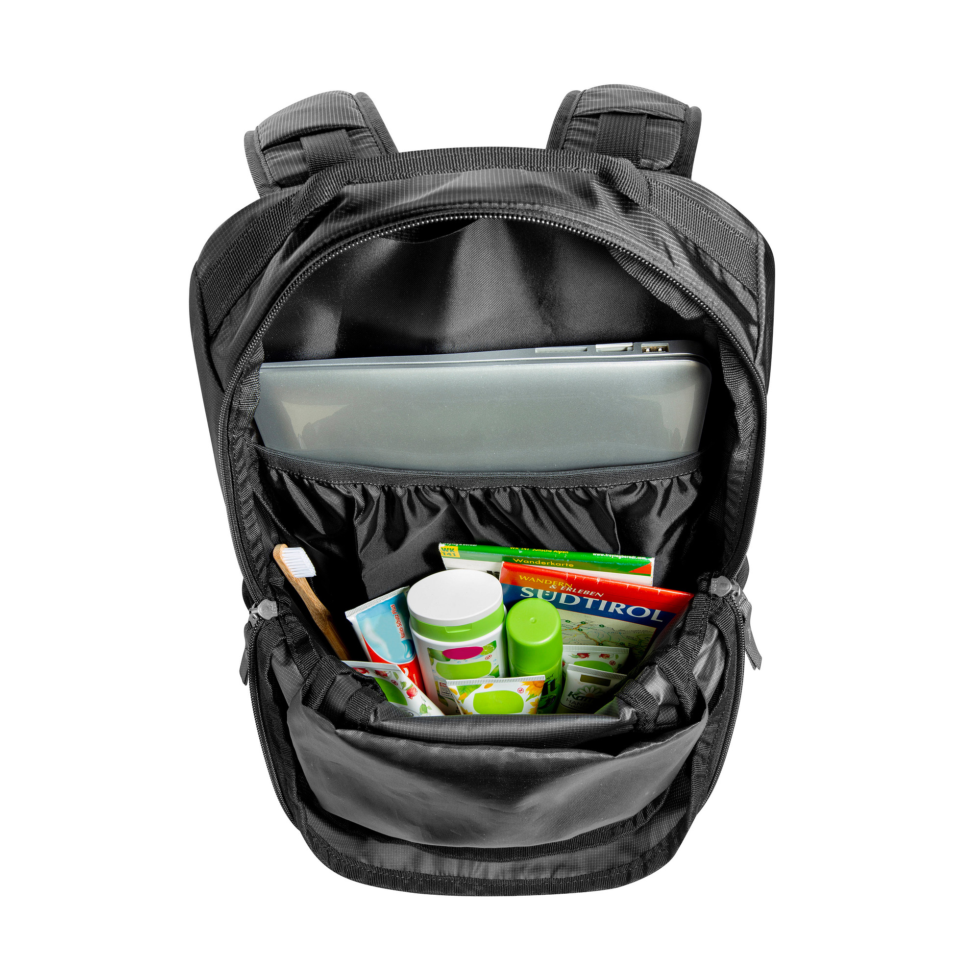 Tasche, Rucksack, Tatonka Great Escape 60+15 black schwarz Reiserucksäcke - Detailansicht