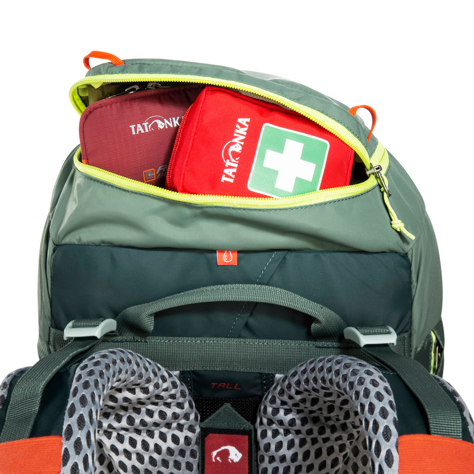 Tasche, Erste Hilfe, Rucksack, Tatonka Yukon JR 32 sage green grün Trekkingrucksäcke - Detailansicht
