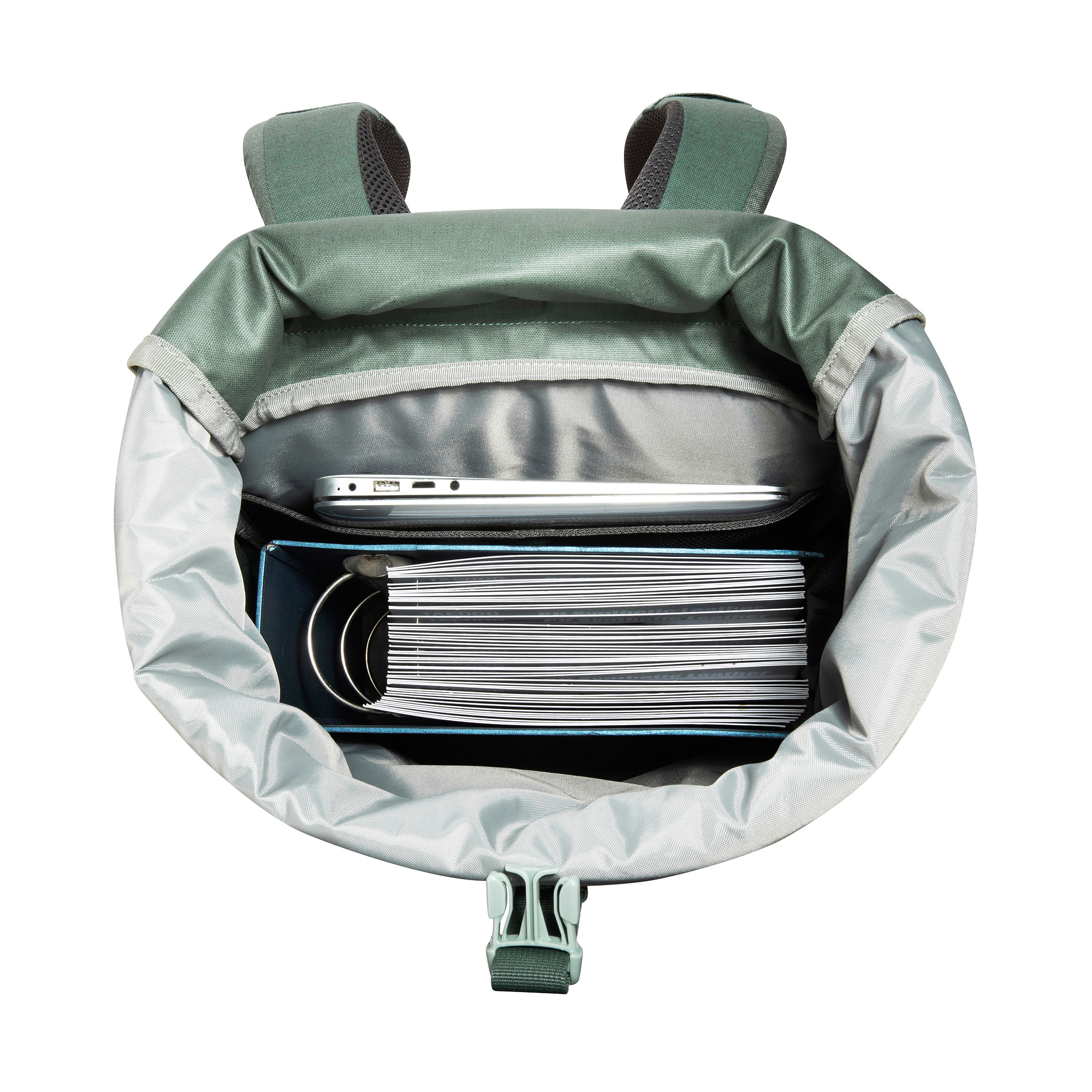 Tasche, Zubehör, Handtasche, Rucksack, Tatonka Grip Rolltop Pack 34 Kapok sage green grün Tagesrucksäcke - Detailansicht