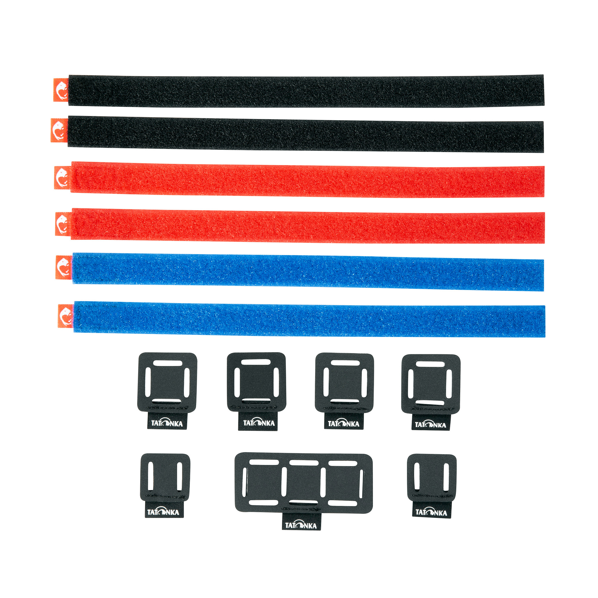 Computerausrüstung, Elektronik, Hardware, Überwachen, Bildschirm, Tatonka Loop Strap & Patch Set assorted silber Sonstiges Zubehör - Ansicht seitlich-vorne