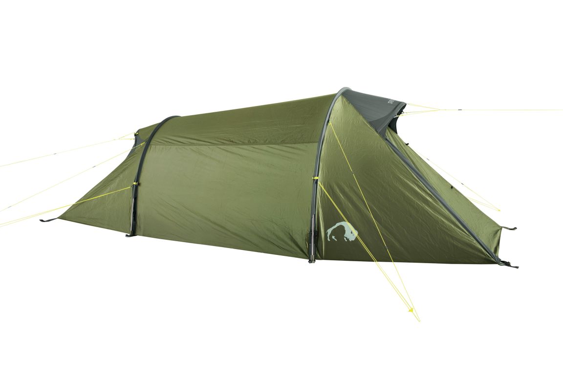 Zelt, Campen, Zelt in den Bergen, Natur, Draußen, Zelt, Campen, Zelt in den Bergen, Natur, Draußen, Zelt, Campen, Zelt in den Bergen, Natur, Draußen, Tatonka Narvik 3 light olive grün 3-Personen-Zelte - Ansicht seitlich-vorne
