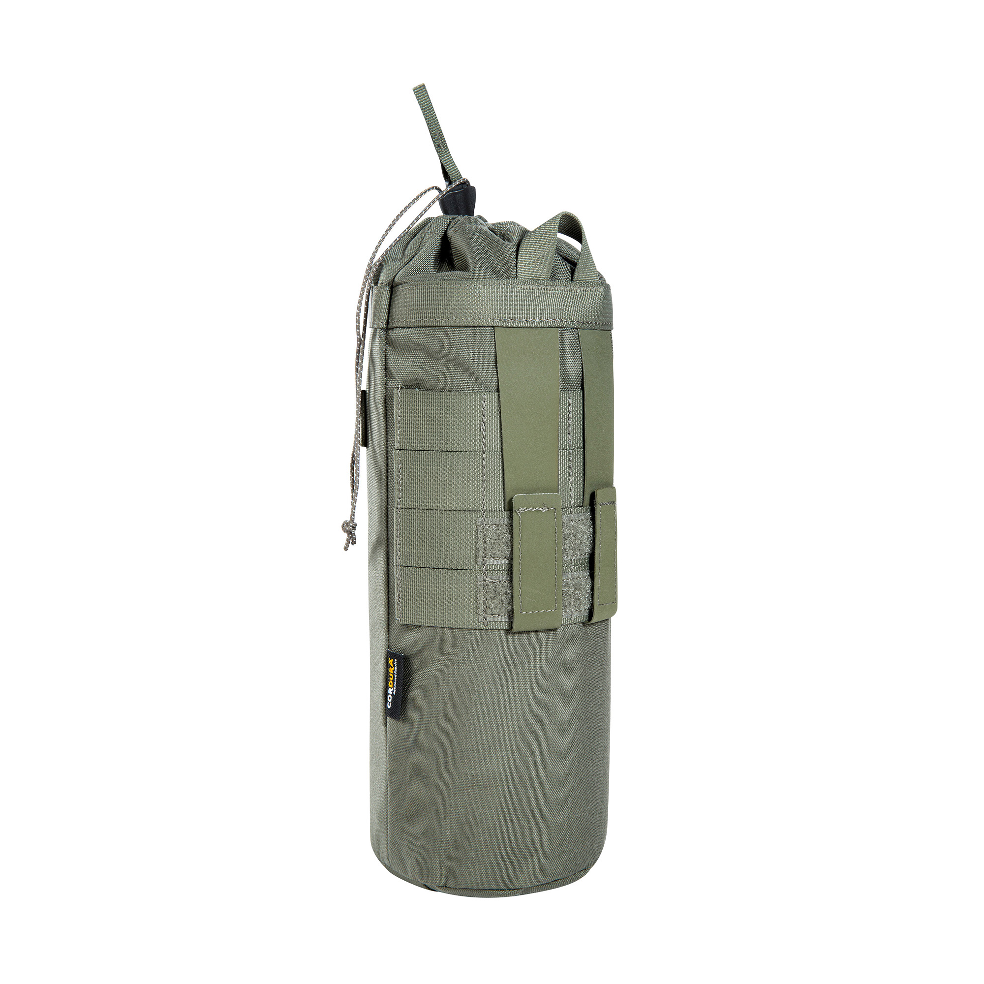 Tasche, Rucksack, Zubehör, Handtasche, Tatonka Thermo Bottle Cover 1l BC stone grey olive grau Kühltaschen - Ansicht seitlich-hinten