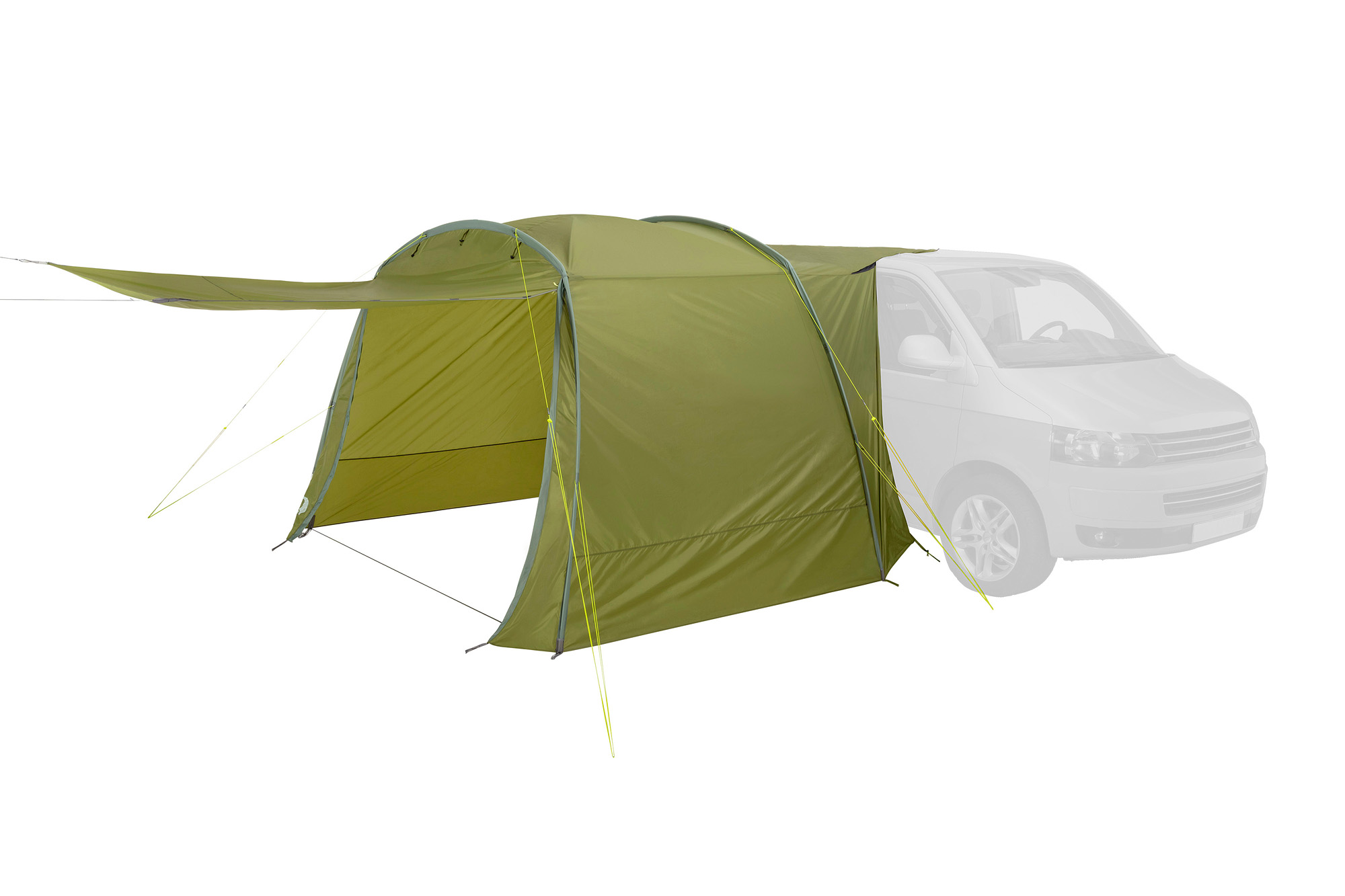 Zelt, Campen, Zelt in den Bergen, Natur, Draußen, Tatonka Van Camp Basic light olive grün Zelt- & Tarpzubehör - Ansicht frontal-hinten