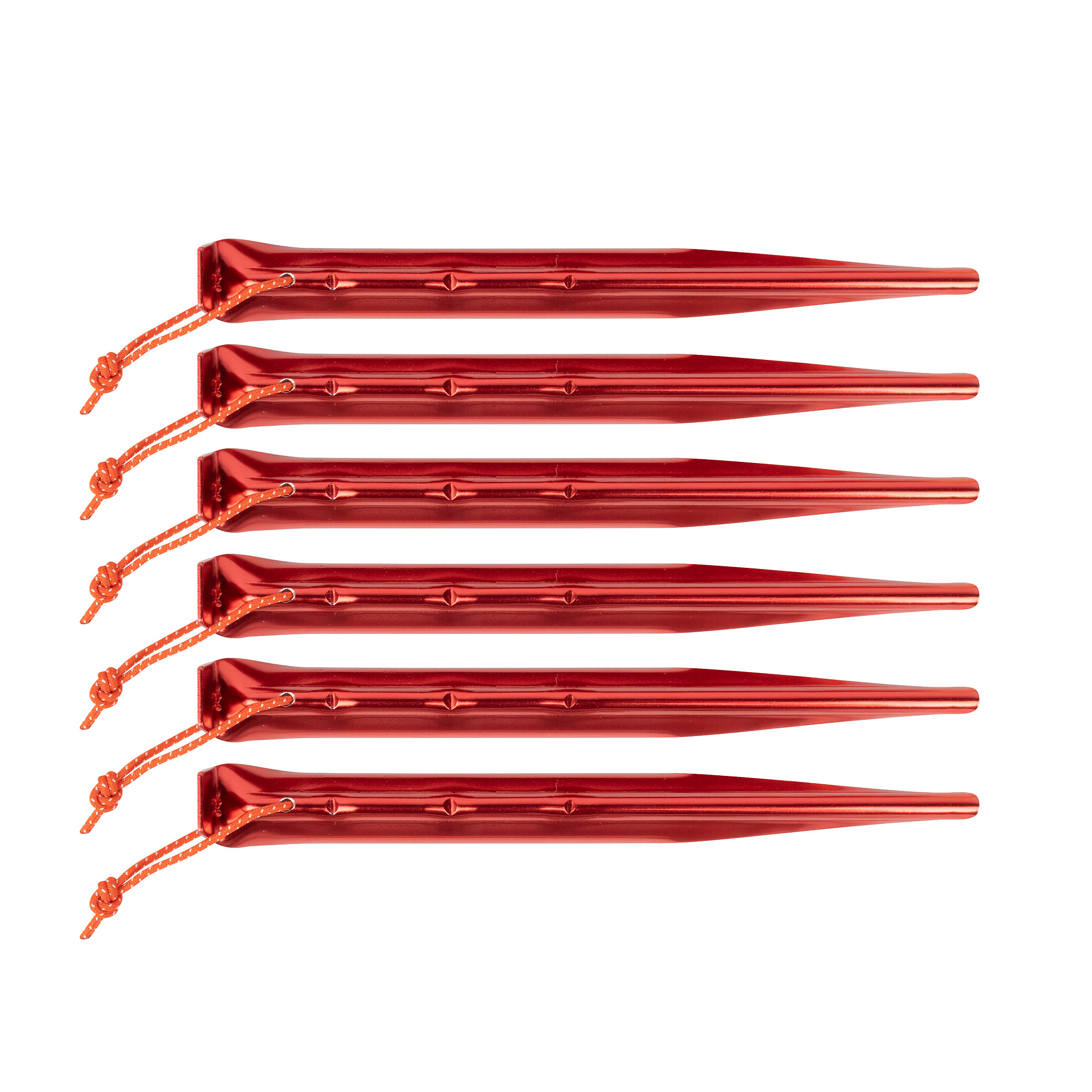 Besteck, Pinsel, Gerät, Werkzeug, Gabel, Tatonka Zelthering / tent peg allround 19cm 6pcs red rot Zelt- & Tarpzubehör - Ansicht seitlich-vorne