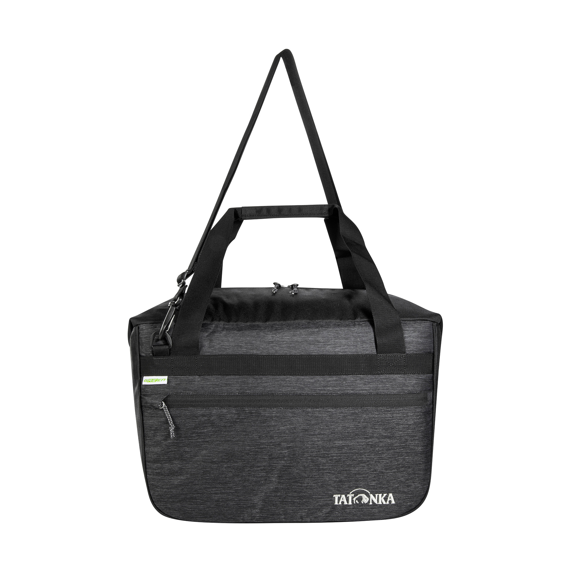 Tasche, Tragetasche, Zubehör, Handtasche, Tatonka Cooler Shoulderbag 25 off black schwarz Umhängetaschen - Ansicht frontal-vorne