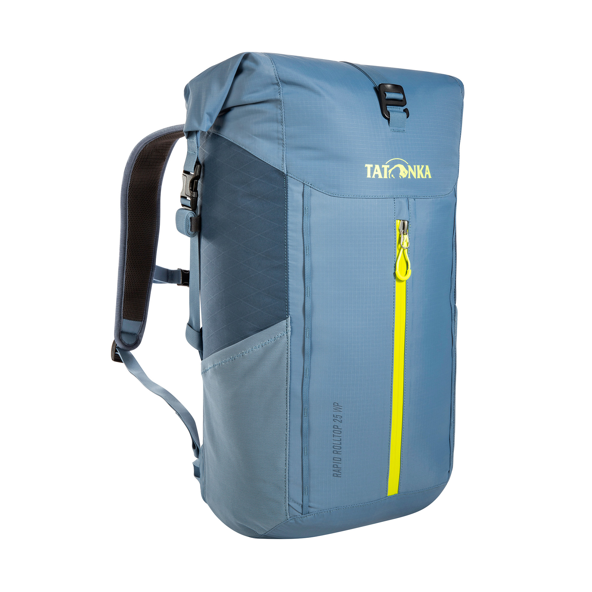 Tasche, Rucksack, Tatonka Rapid Rolltop 25 WP elemental blue blau Tagesrucksäcke - Ansicht seitlich-vorne