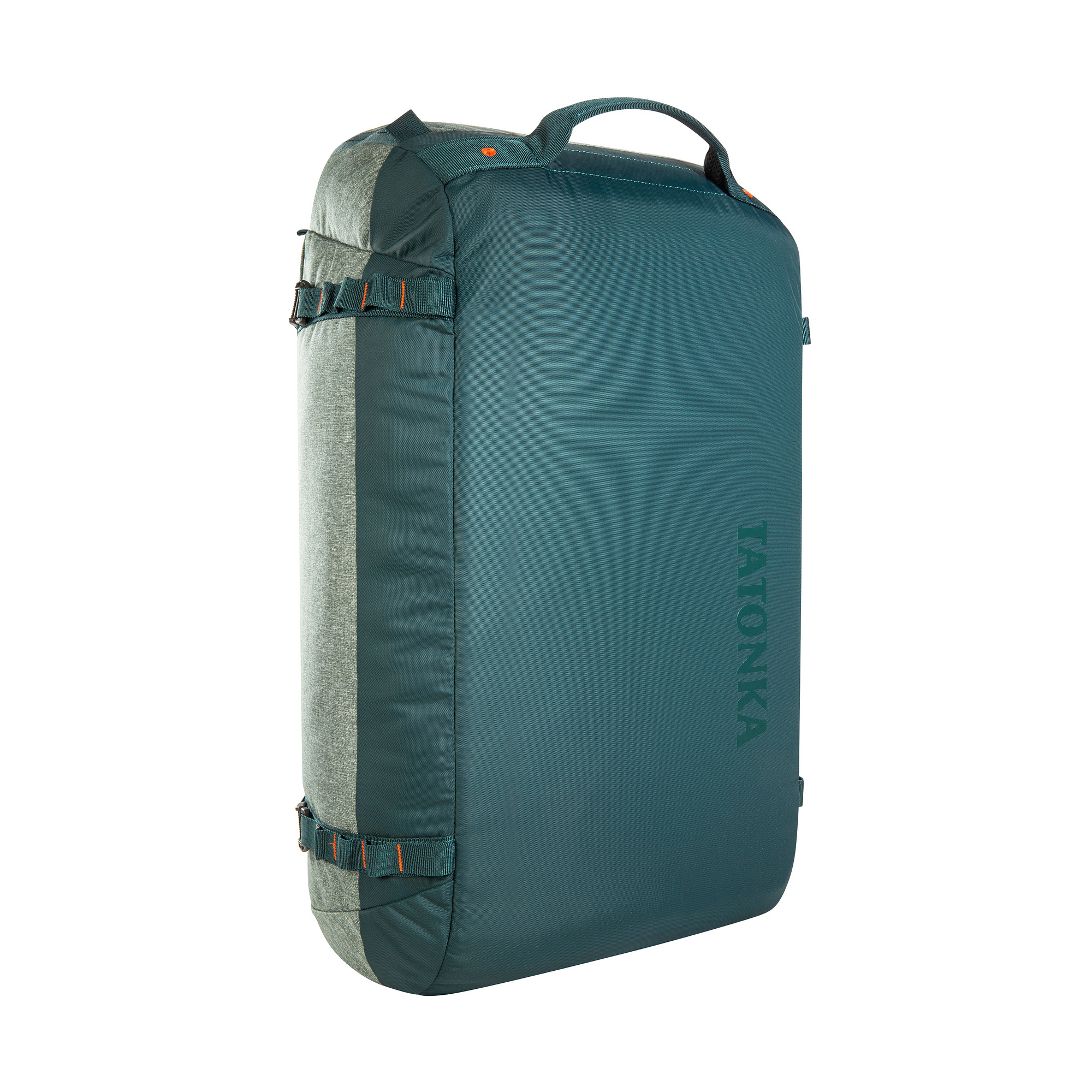 Gepäck, Tasche, Zubehör, Handtasche, Tatonka Duffle Bag 45 sage green grün Reisetaschen - Ansicht seitlich-hinten