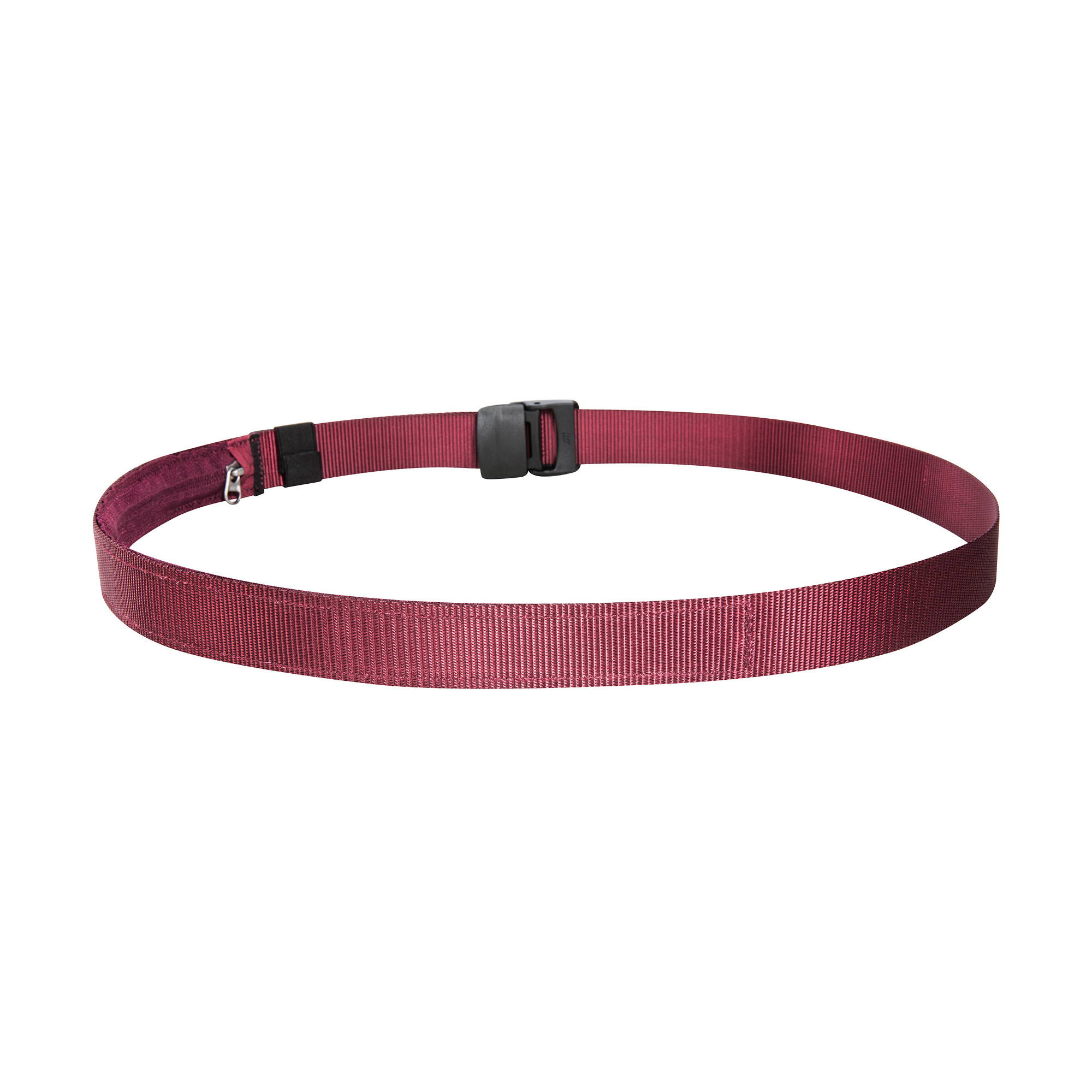 Zubehor, Riemen, Gürtel, Armreif, Schmuck, Tatonka Travel Waistbelt 30mm bordeaux red rot Geldbeutel - Ansicht seitlich-hinten