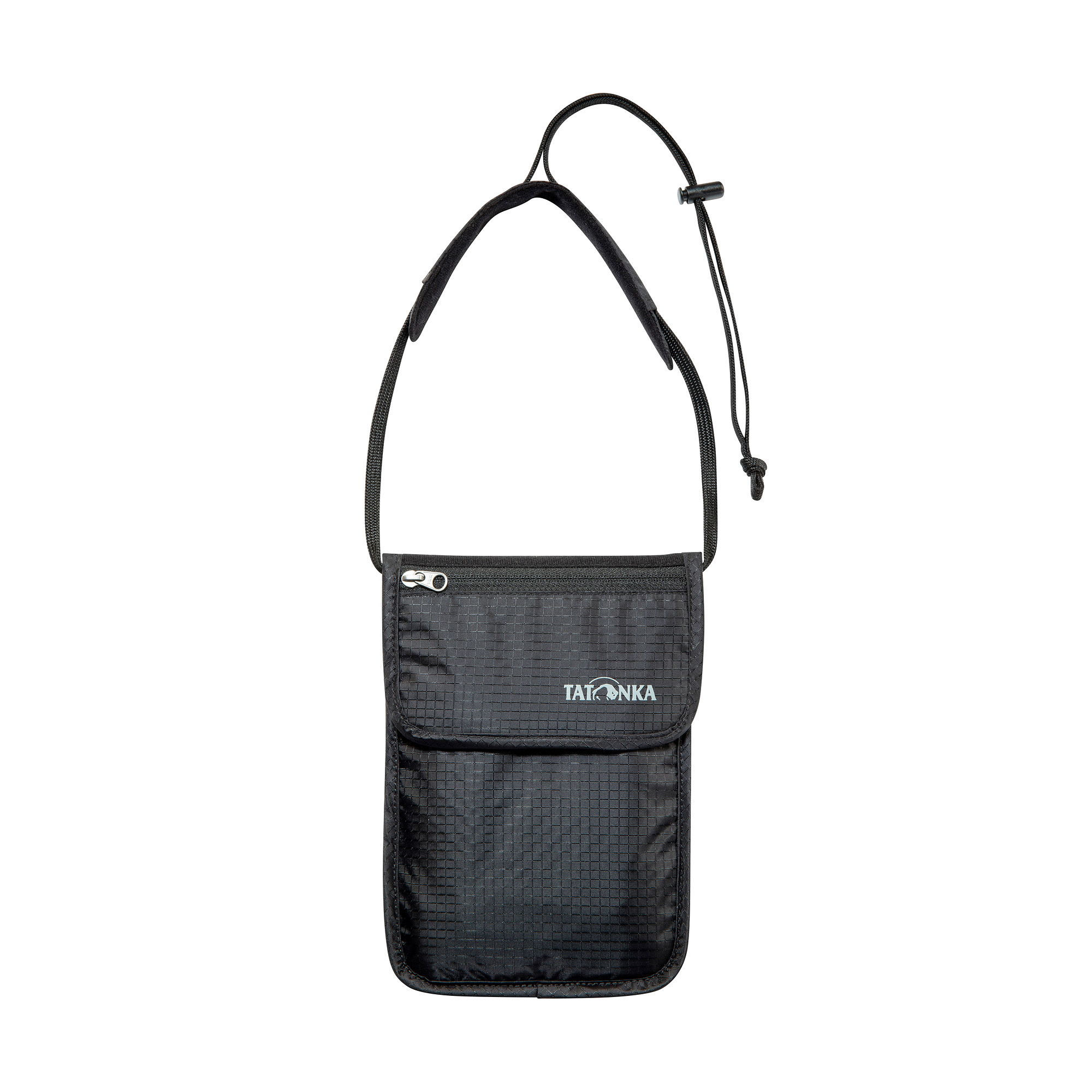 Zubehor, Tasche, Handtasche, Tragetasche, Geldbörse, Tatonka Skin Folded Neck Pouch black schwarz Geldbeutel - Ansicht seitlich-vorne