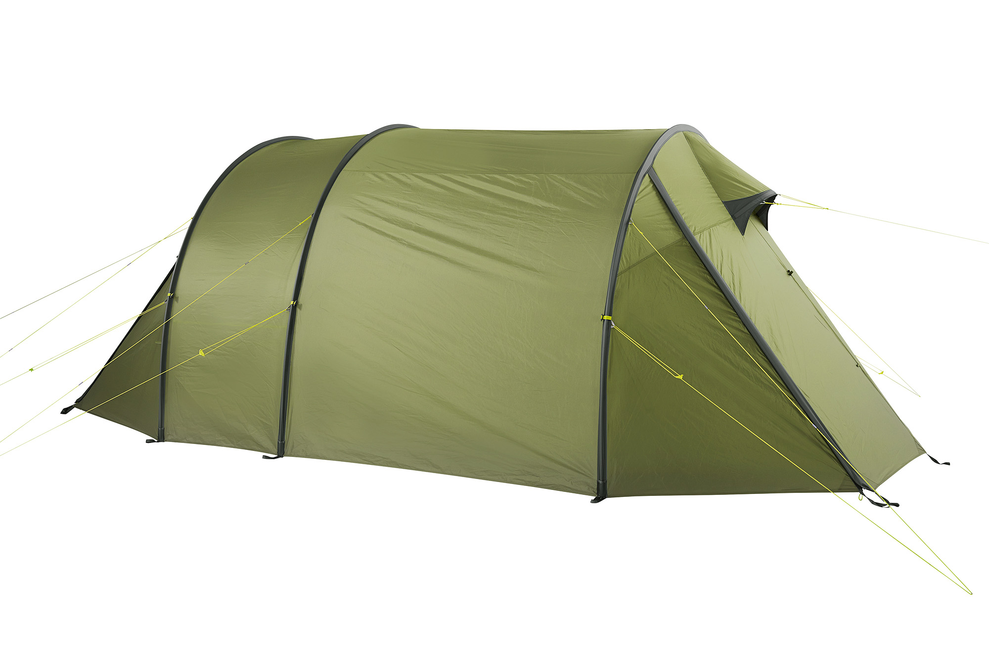 Zelt, Campen, Zelt in den Bergen, Natur, Draußen, Tatonka Alaska 3 DLX light olive grün 3-Personen-Zelte - Detailansicht