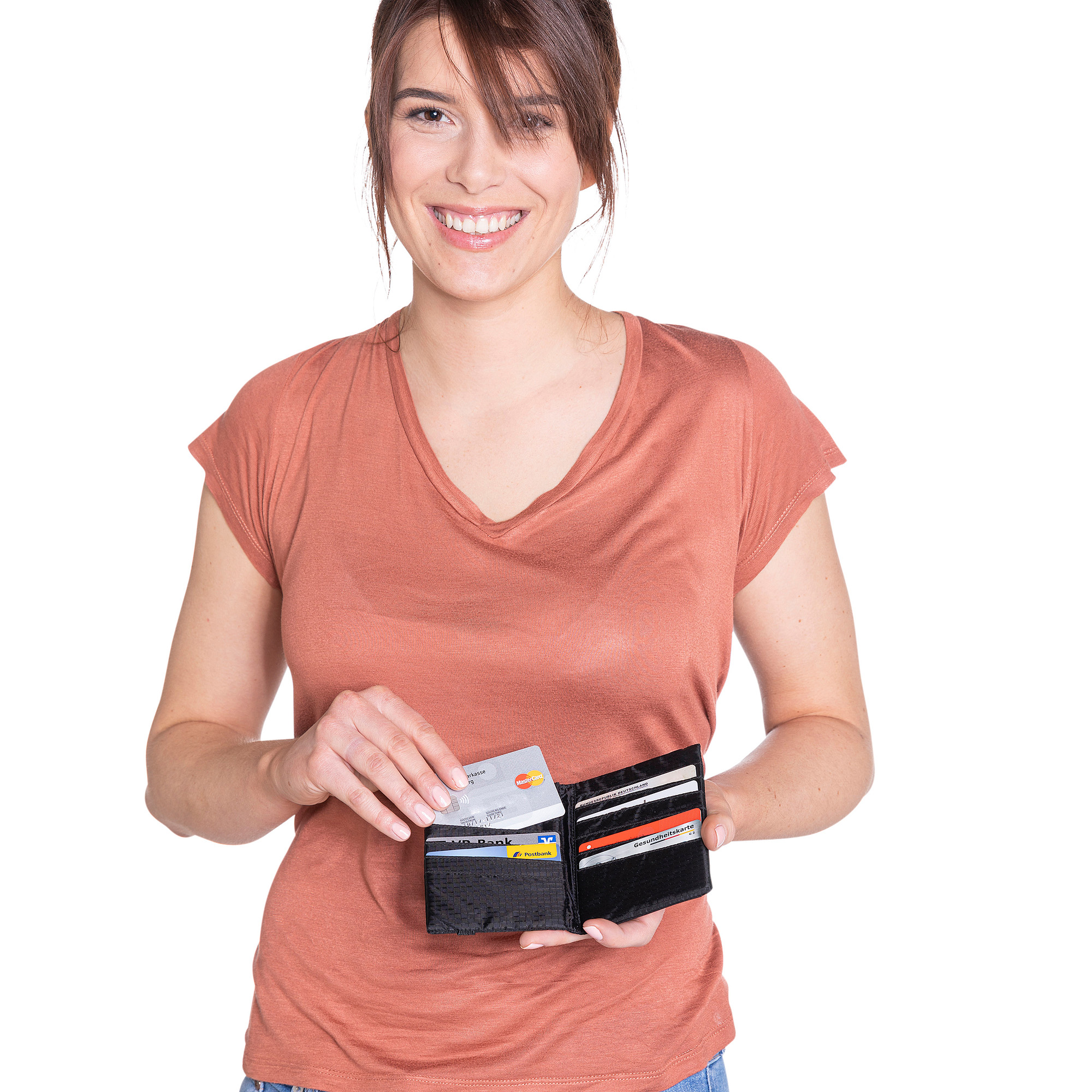 Zubehor, Kleidung, T-shirt, Tatonka Card Holder 12 RFID B black schwarz Reisesicherheit - Detailansicht