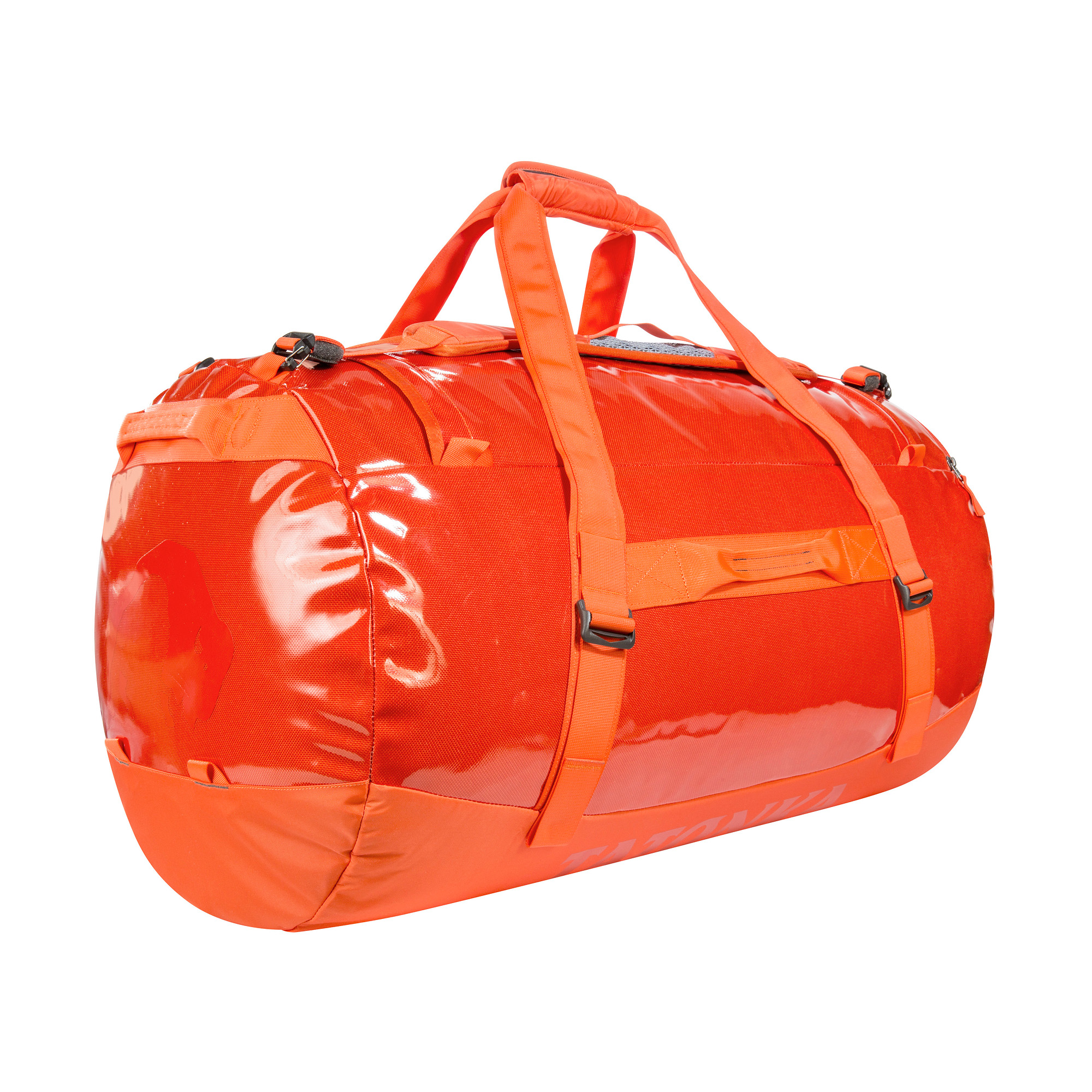 Zubehor, Tasche, Handtasche, Gepäck, Tatonka Barrel 110 red orange rot Reisetaschen - Ansicht seitlich-hinten