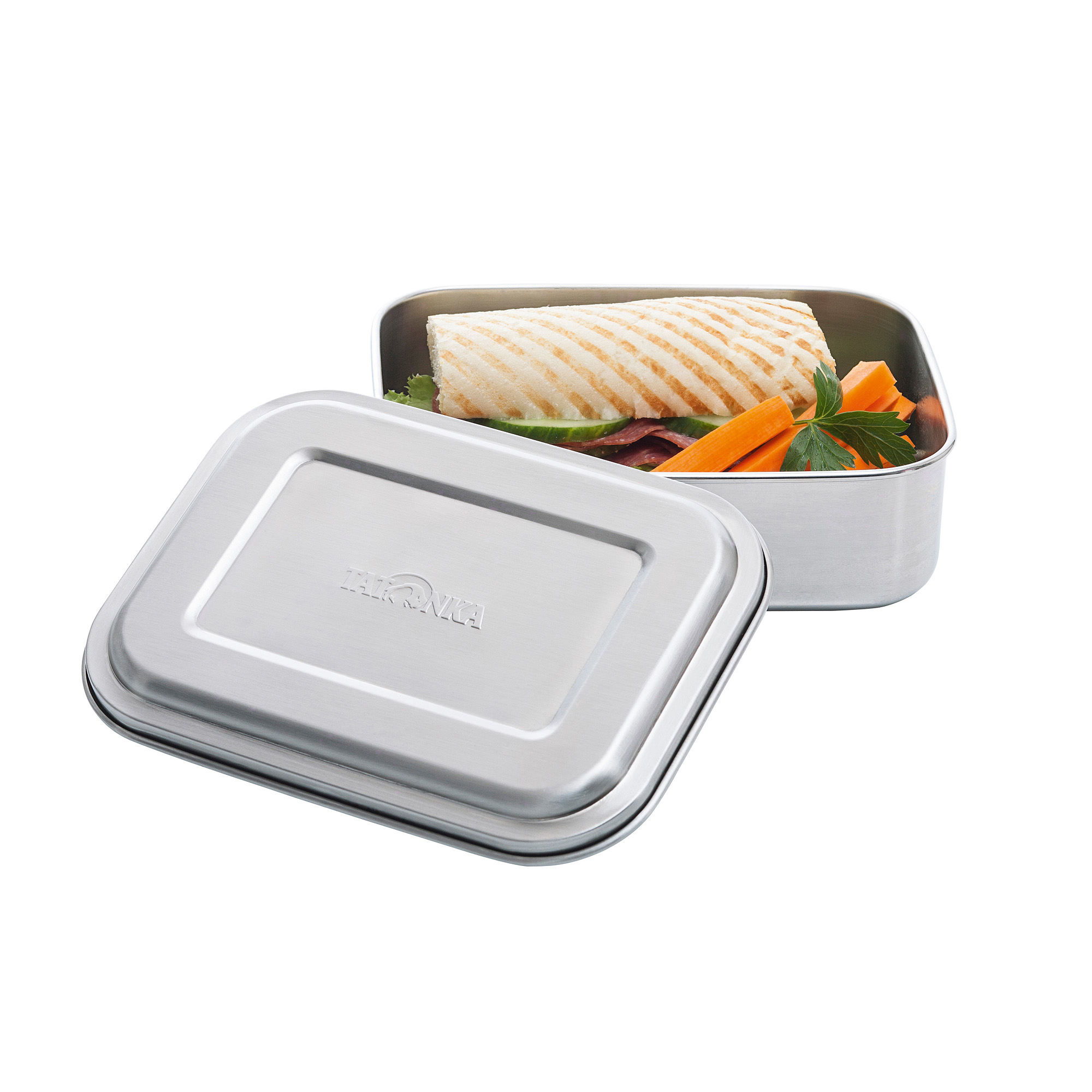 Essen, Mittagessen, Mahlzeit, Gericht, Tatonka Lunch Box I 1000 Brotboxen & Essensbehälter - Ansicht seitlich-vorne