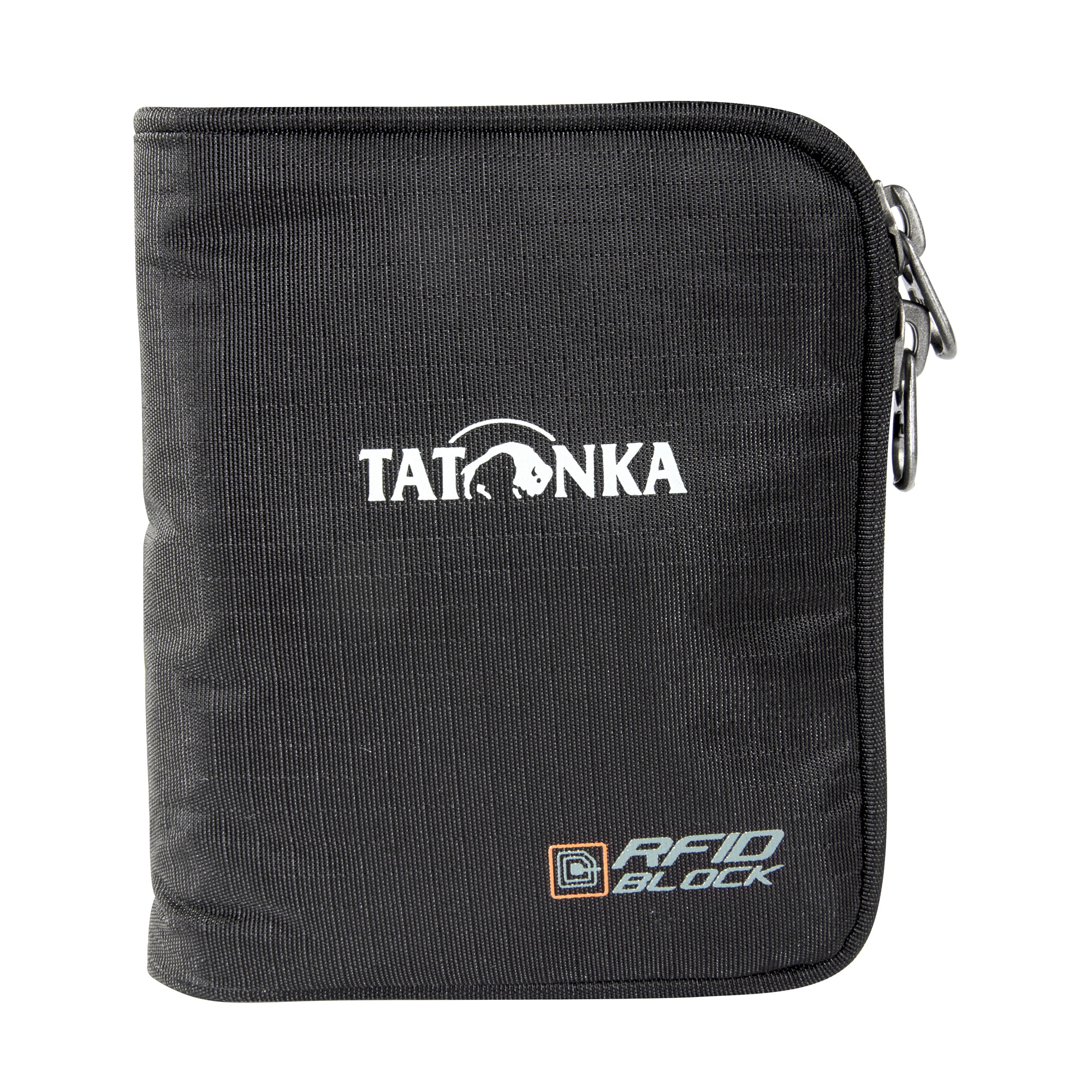 Zubehor, Tasche, Handtasche, Tatonka Zip Money Box RFID B black schwarz Geldbeutel - Ansicht seitlich-vorne