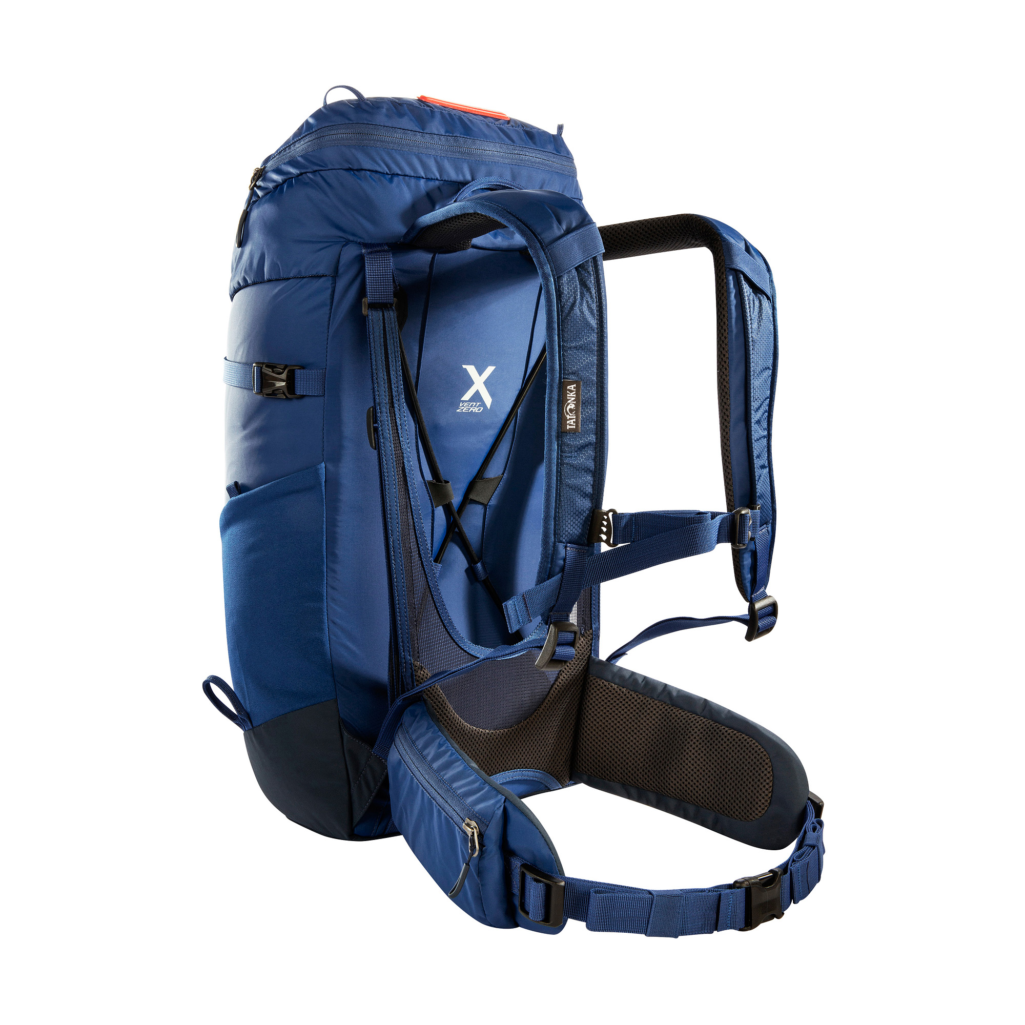 Tasche, Rucksack, Tatonka Storm 30 RECCO darker blue blau Wanderrucksäcke - Ansicht seitlich-hinten