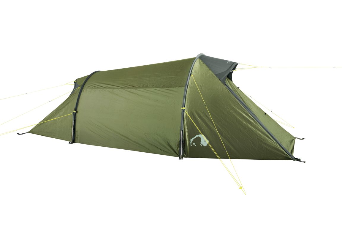 Zelt, Campen, Zelt in den Bergen, Natur, Draußen, Zelt, Campen, Zelt in den Bergen, Natur, Draußen, Zelt, Campen, Zelt in den Bergen, Natur, Draußen, Tatonka Narvik 2 light olive grün 2-Personen-Zelte - Ansicht seitlich-vorne