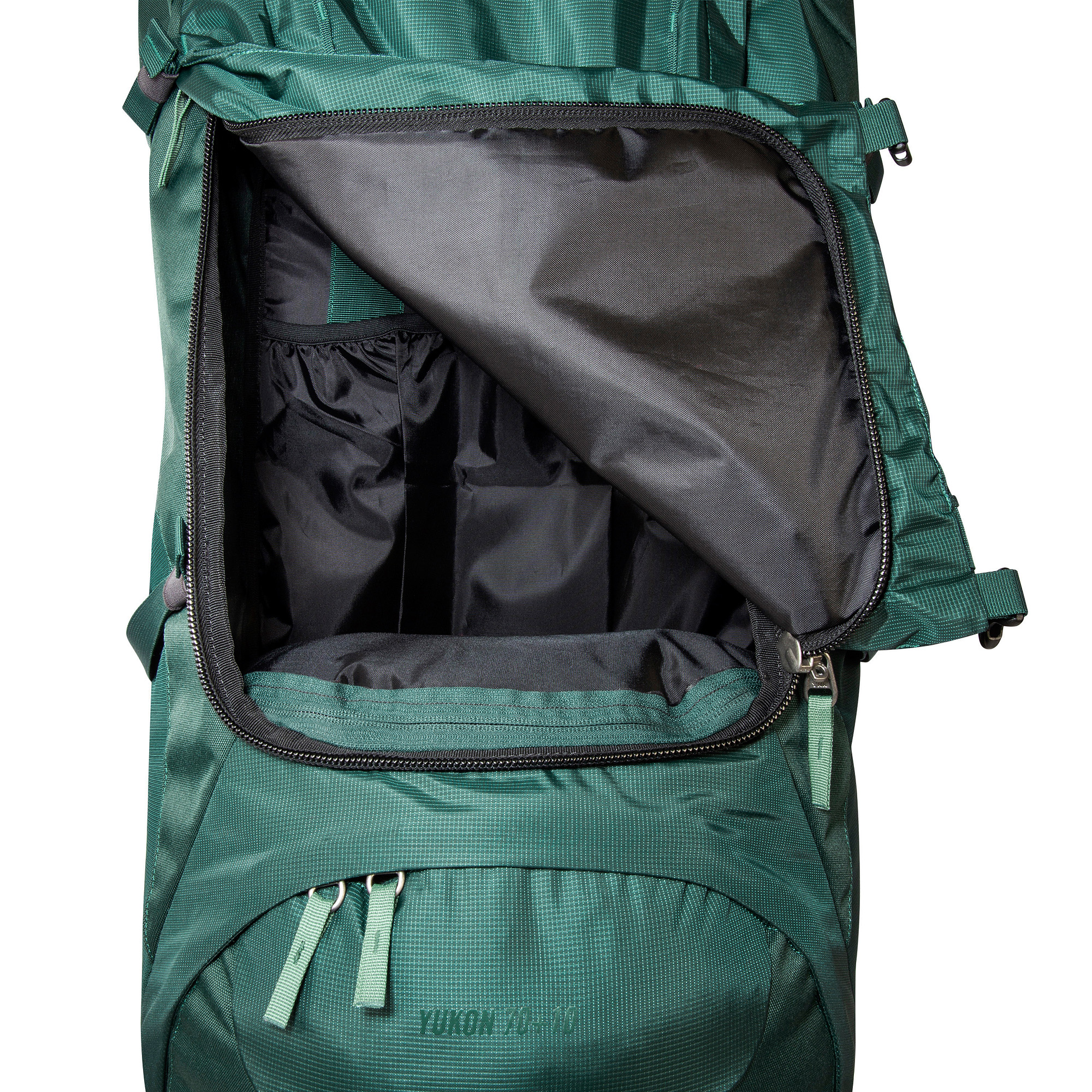 Tasche, Rucksack, Tatonka Yukon 70+10 jasper grün Trekkingrucksäcke - Detailansicht