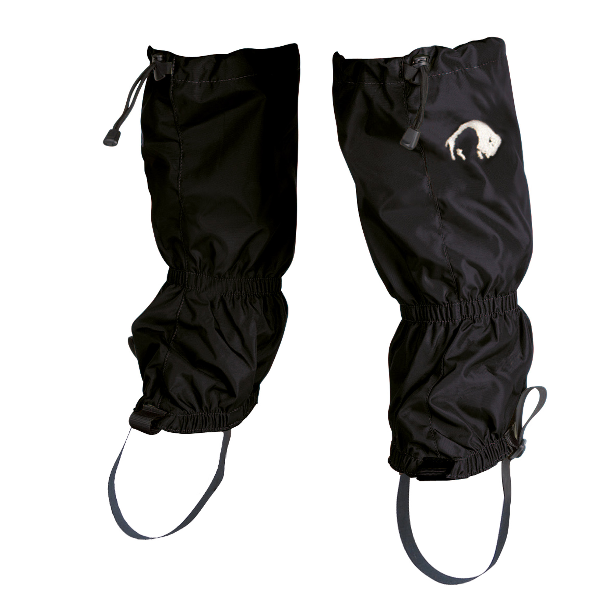 Bekleidung, Hosen, Tatonka Gaiter 420HD Junior black schwarz Gamaschen - Ansicht seitlich-vorne