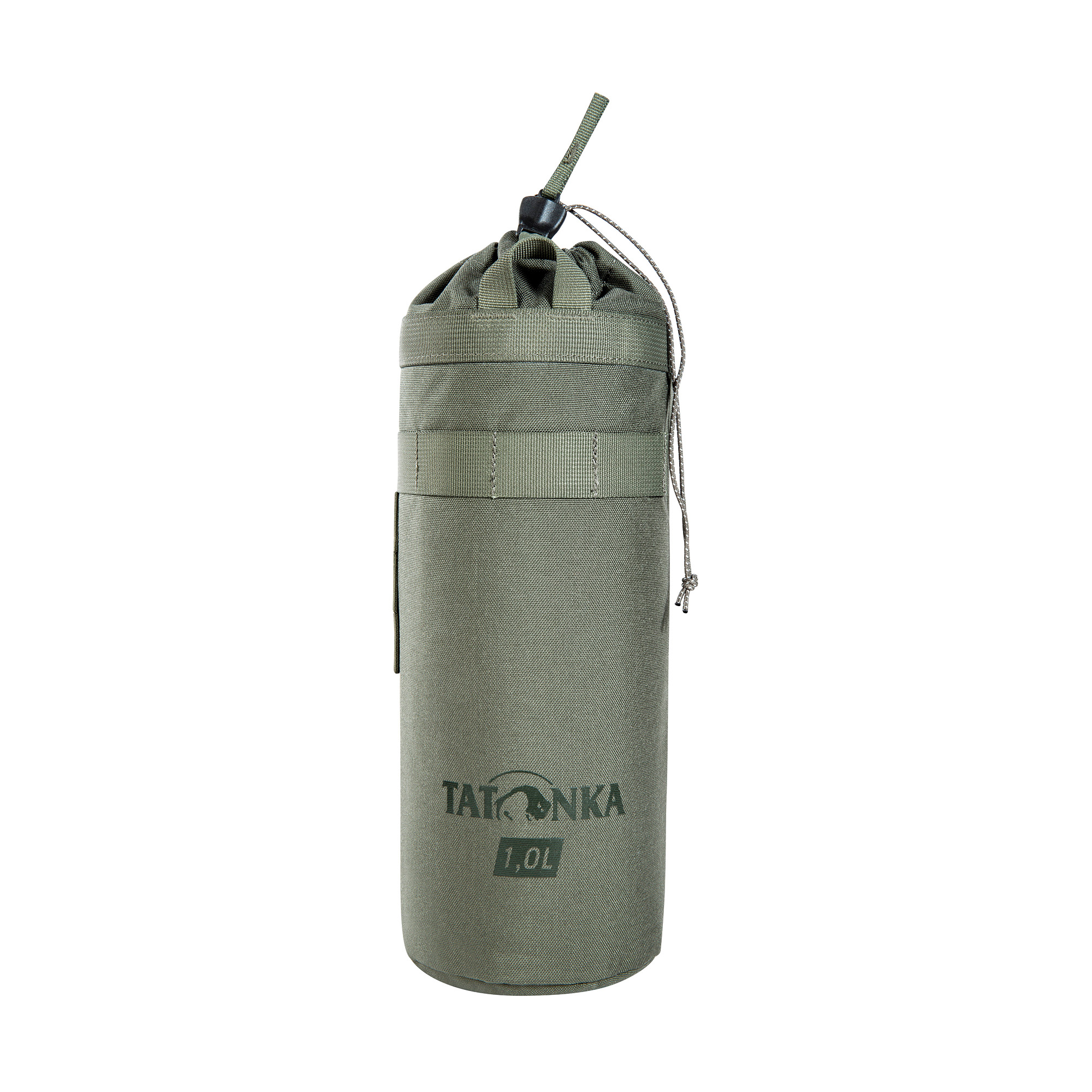 Tatonka Thermo Bottle Cover 1l BC stone grey olive grau Kühltaschen - Ansicht frontal-vorne