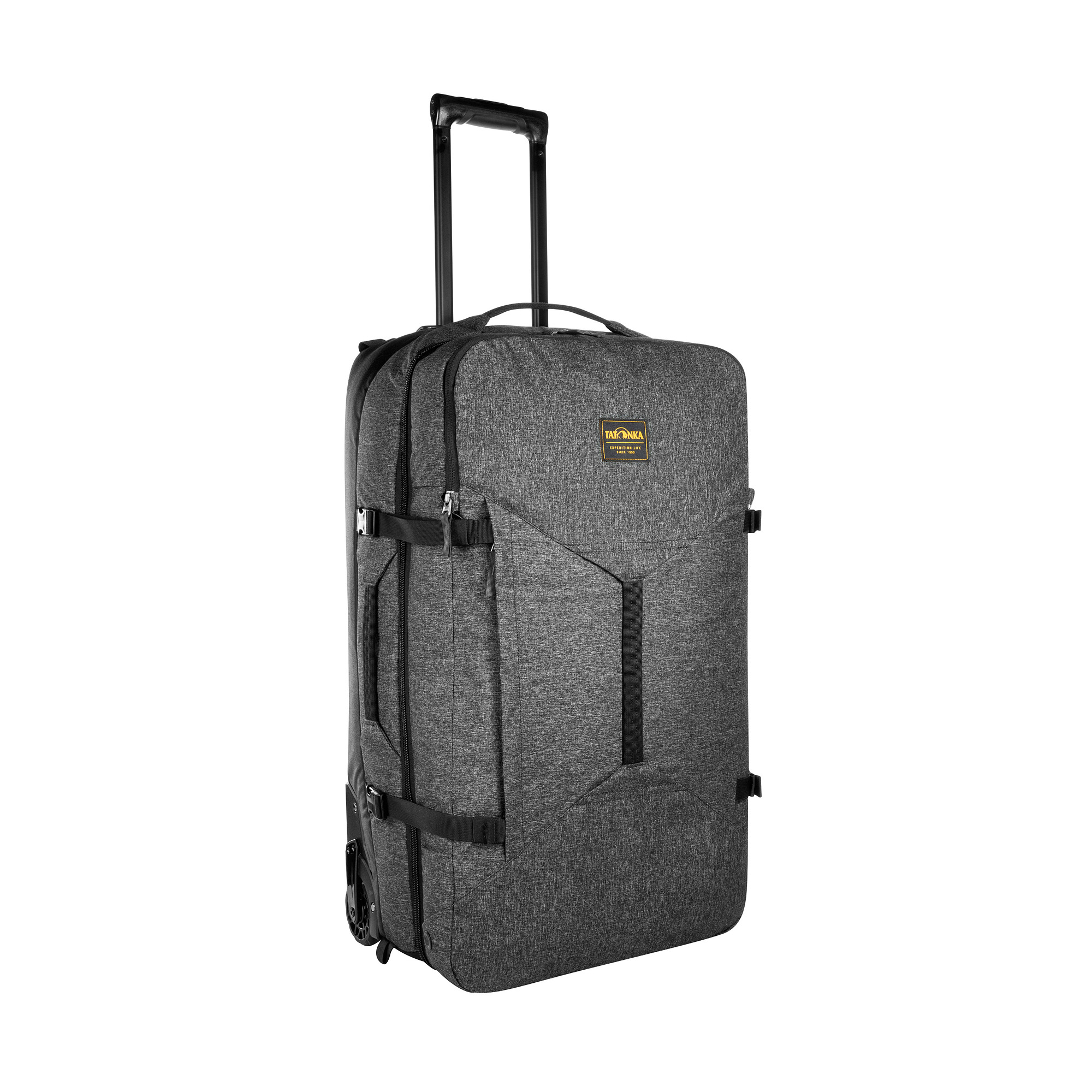 Gepäck, Koffer, Zubehör, Tasche, Handtasche, Tatonka Travel Roller 90 black schwarz Trolleys & Koffer - Ansicht seitlich-vorne