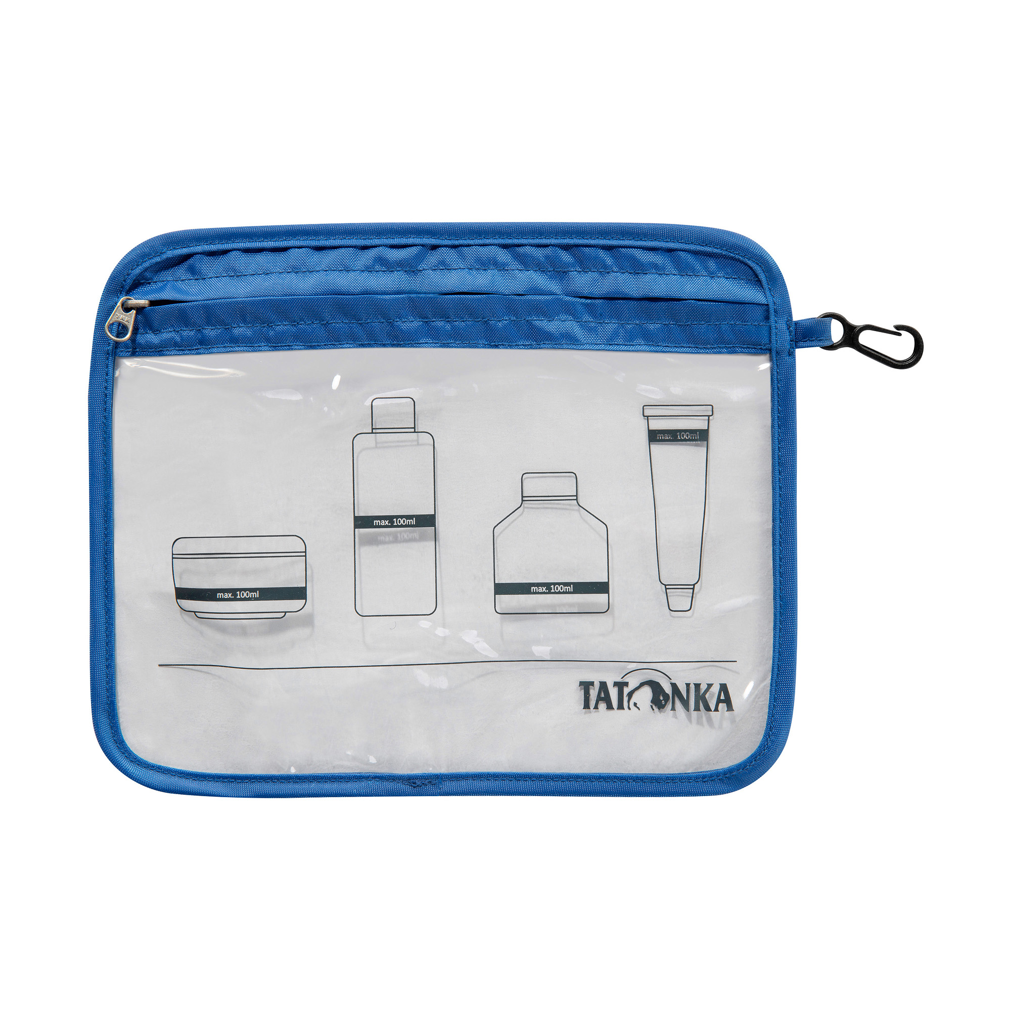 Zubehor, Erste Hilfe, Tatonka Zip Flight Bag A5 blue blau Kulturbeutel - Ansicht seitlich-vorne