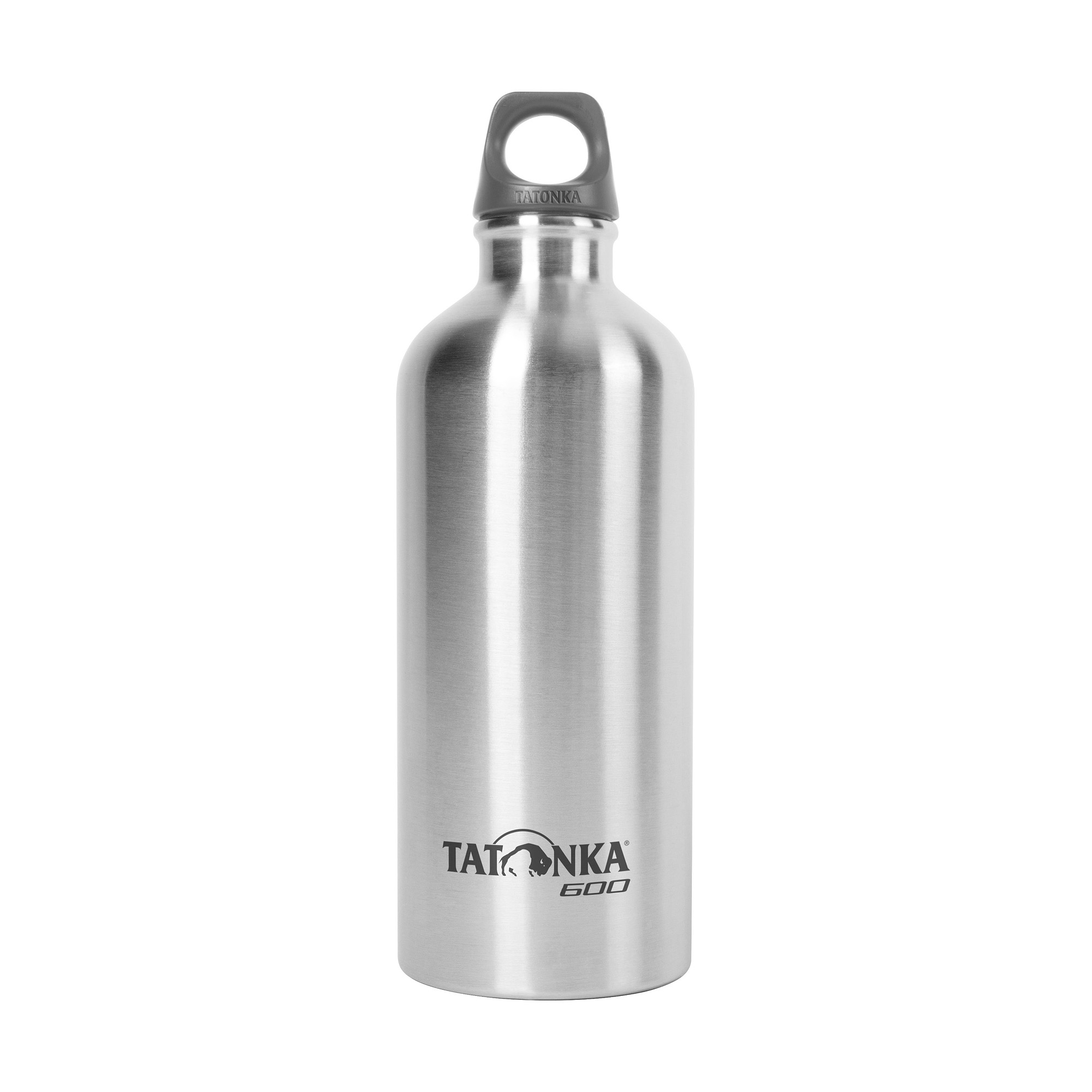 Flasche, Wasserflasche, Shaker, Tatonka Stainless Steel Bottle 0,6l Trinkflaschen - Ansicht seitlich-vorne
