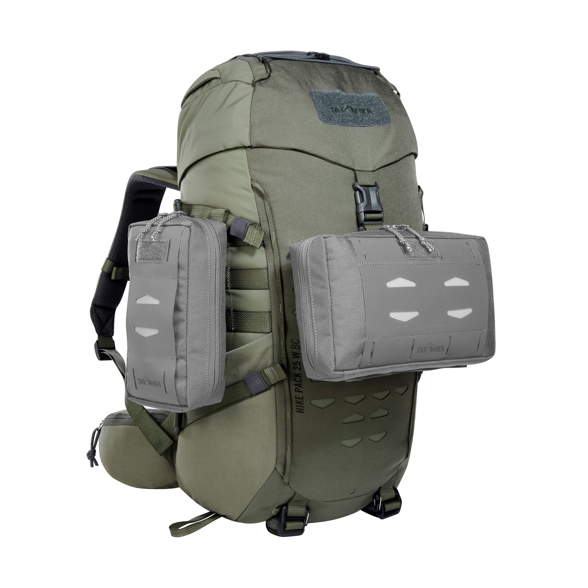Tasche, Rucksack, Tatonka Hike Pack 25 Women BC stone grey olive grau Wanderrucksäcke - Detailansicht