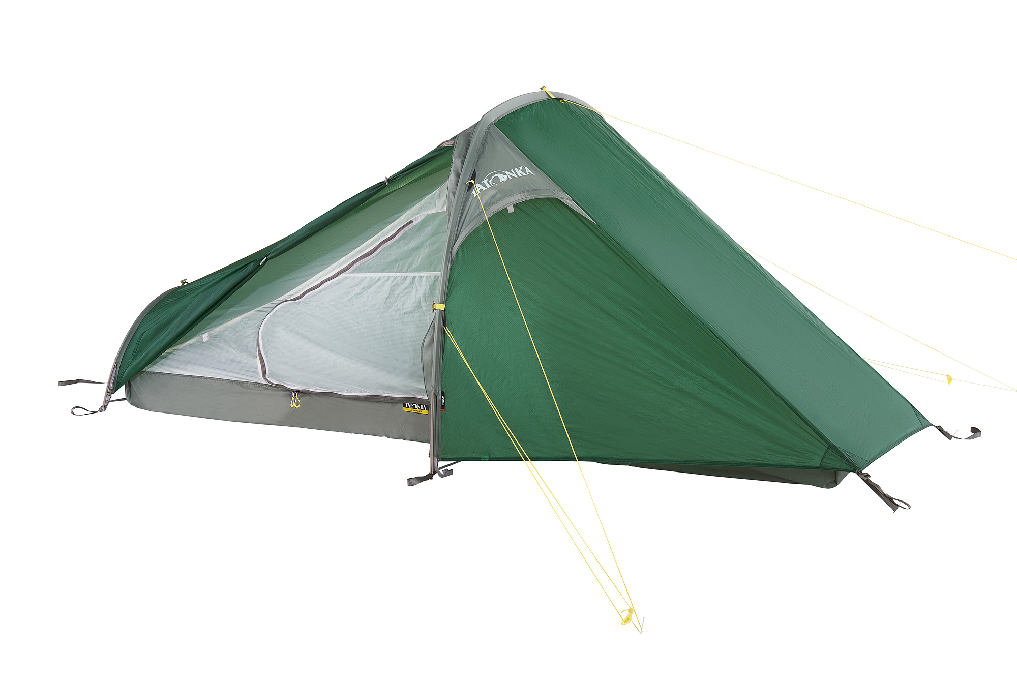 Zelt, Campen, Zelt in den Bergen, Natur, Draußen, Tatonka Kyrkja green grün 1-Personen-Zelte - Detailansicht