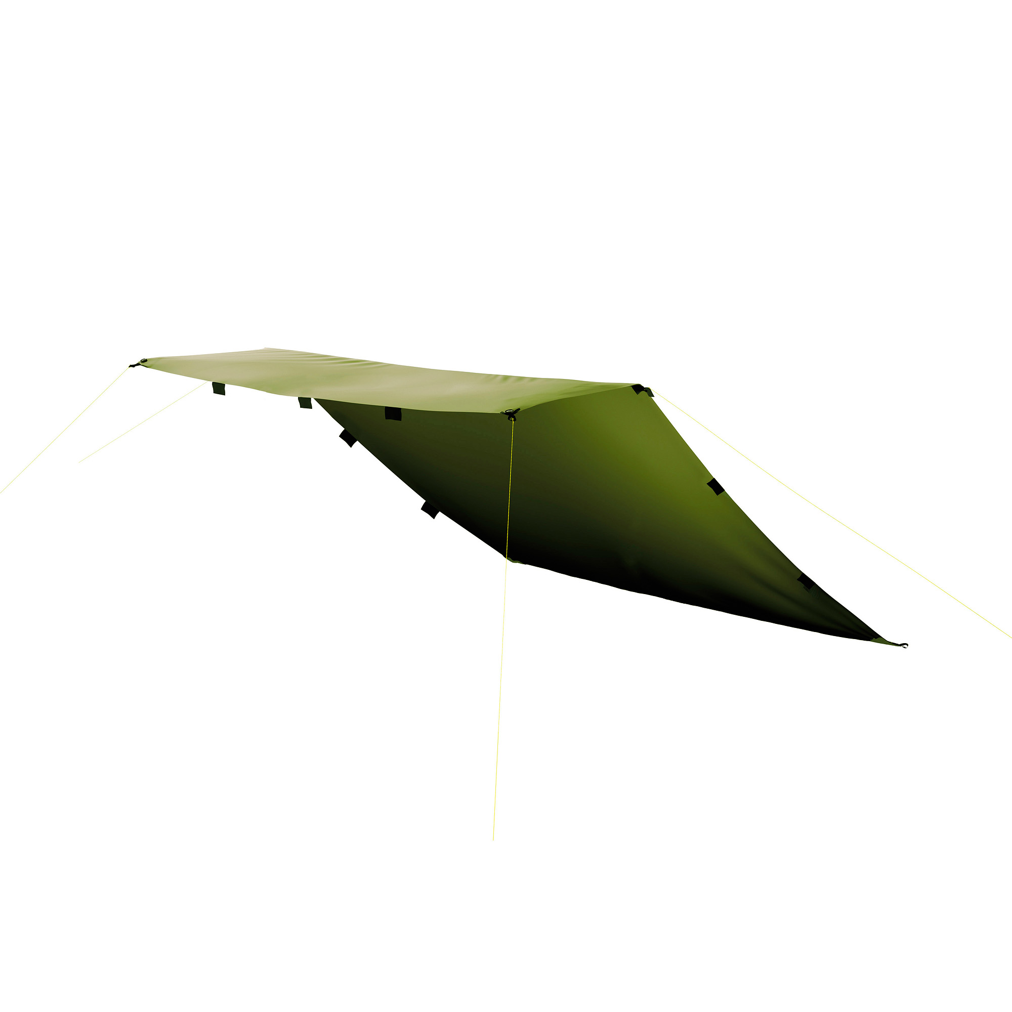 Zelt, Tatonka Tarp 1 light olive grün Tarps - Ansicht seitlich-vorne