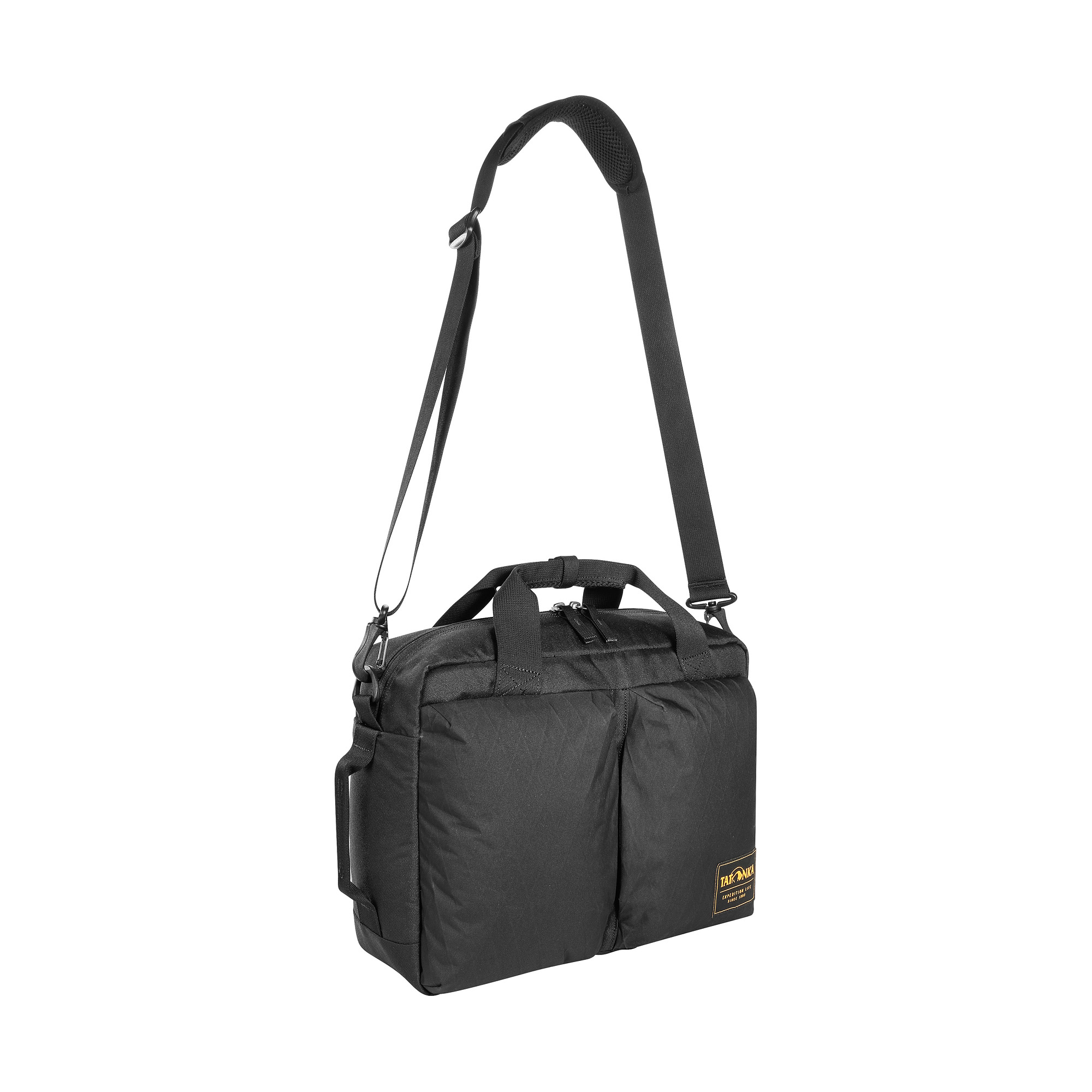 Tasche, Zubehör, Handtasche, Tragetasche, Tatonka Cross Body Bag XL black schwarz Umhängetaschen - Ansicht seitlich-vorne