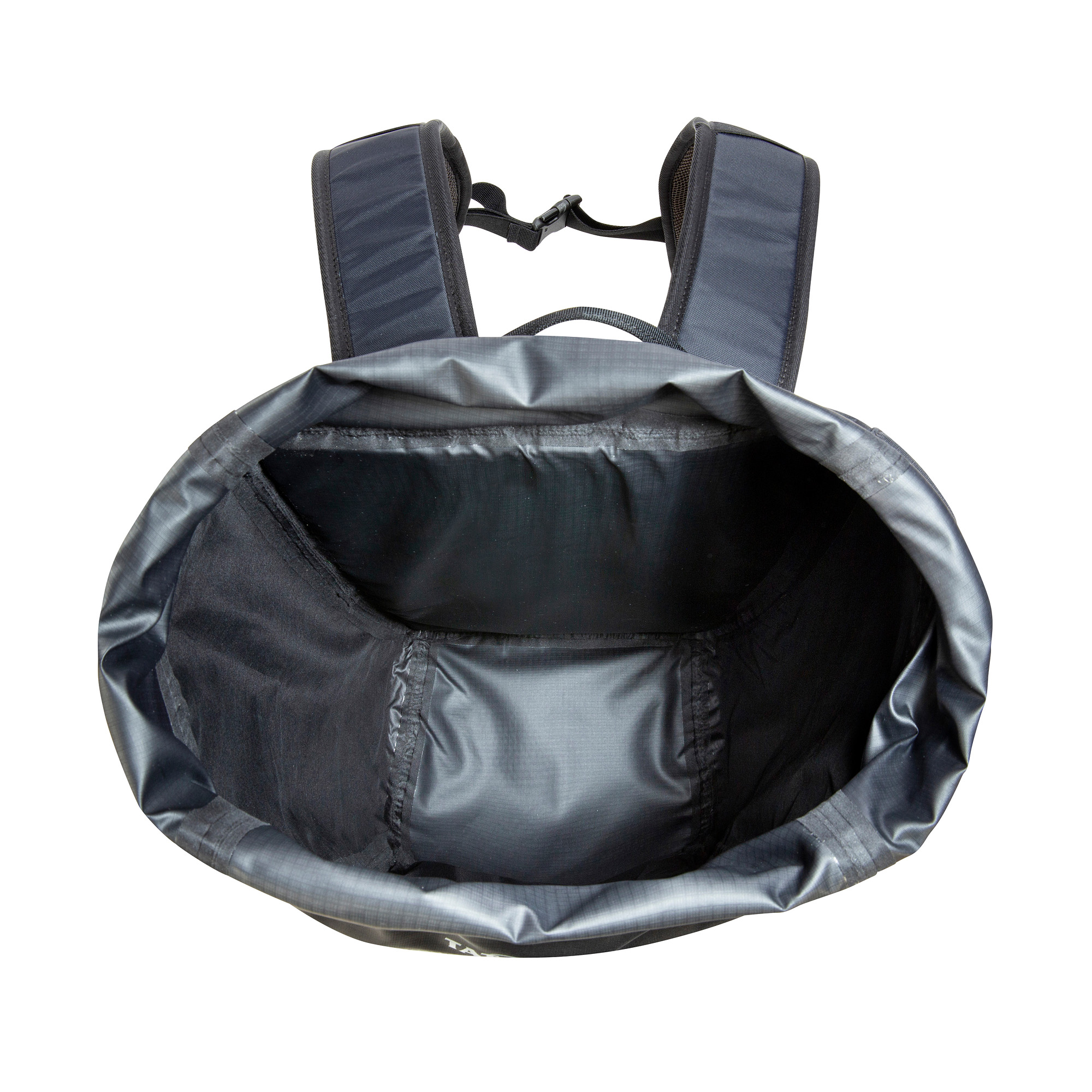 Bekleidung, Weste, Tasche, Handtasche, Rettungsweste, Tatonka Rapid Rolltop 25 WP black schwarz Tagesrucksäcke - Detailansicht