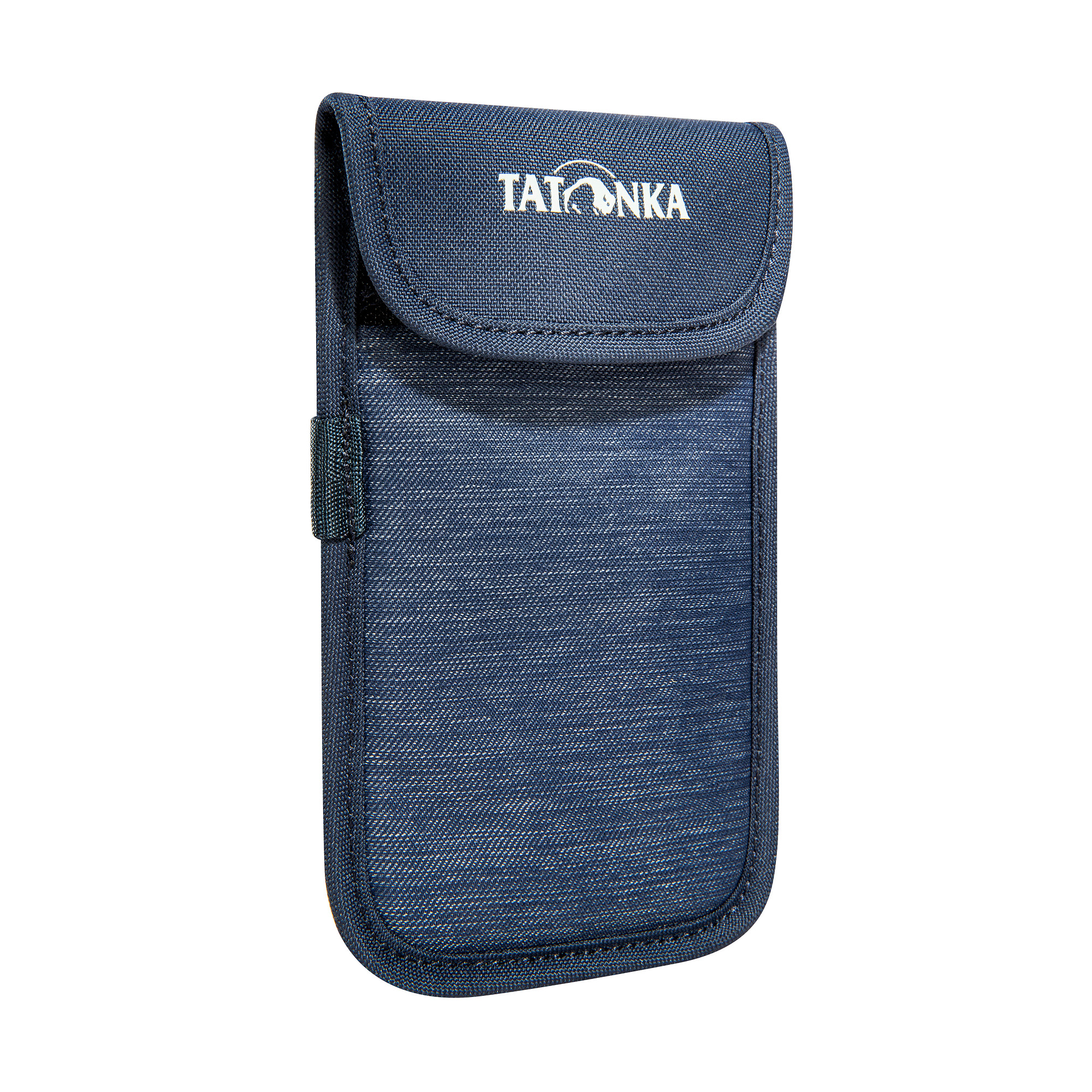 Zubehor, Tasche, Handtasche, Riemen, Tatonka Smartphone Case L navy blau Handyhüllen - Ansicht seitlich-vorne