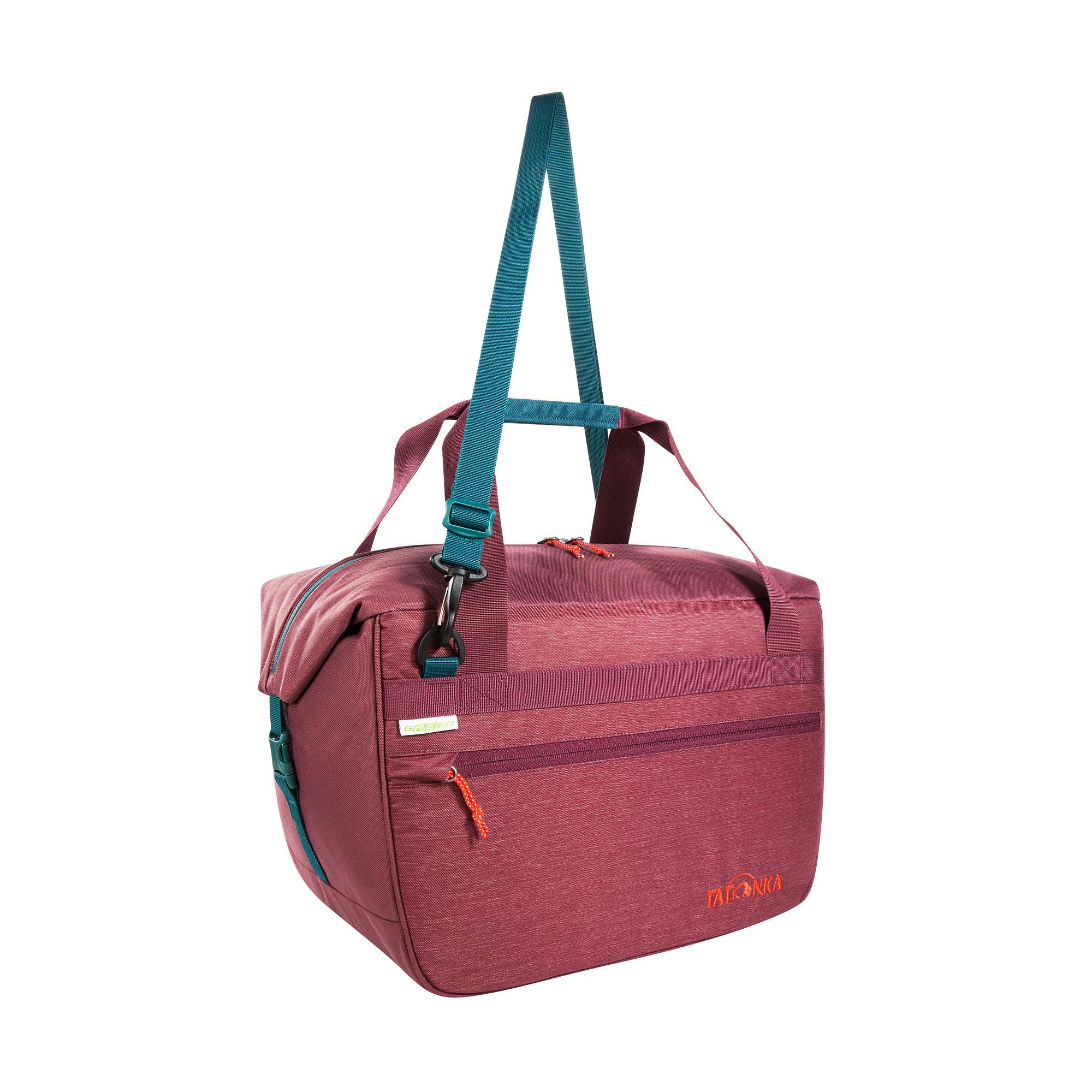 Tasche, Tragetasche, Zubehör, Handtasche, Tatonka Cooler Shoulderbag 25 bordeaux red rot Umhängetaschen - Ansicht seitlich-vorne