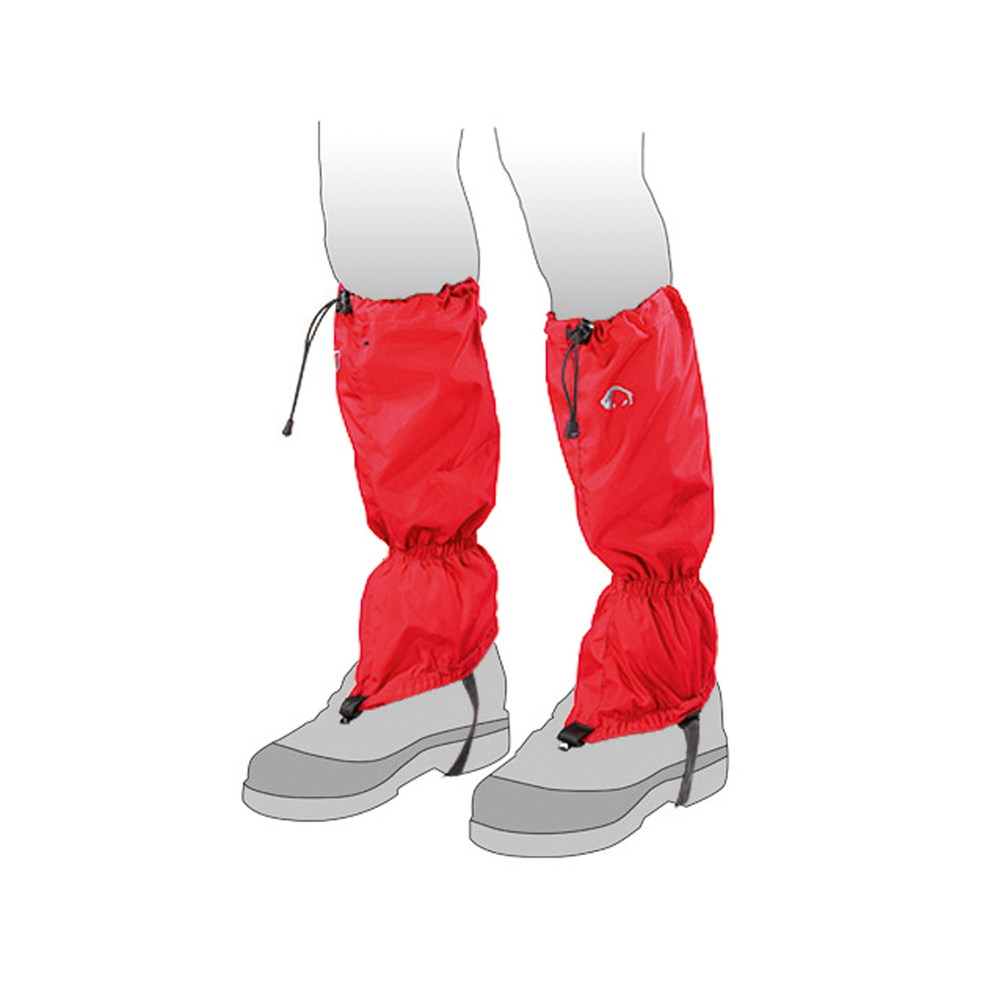 Bekleidung, Hosen, Schuhwerk, Schuh, Tatonka Gaiter 420 HD red rot Gamaschen - Ansicht seitlich-vorne