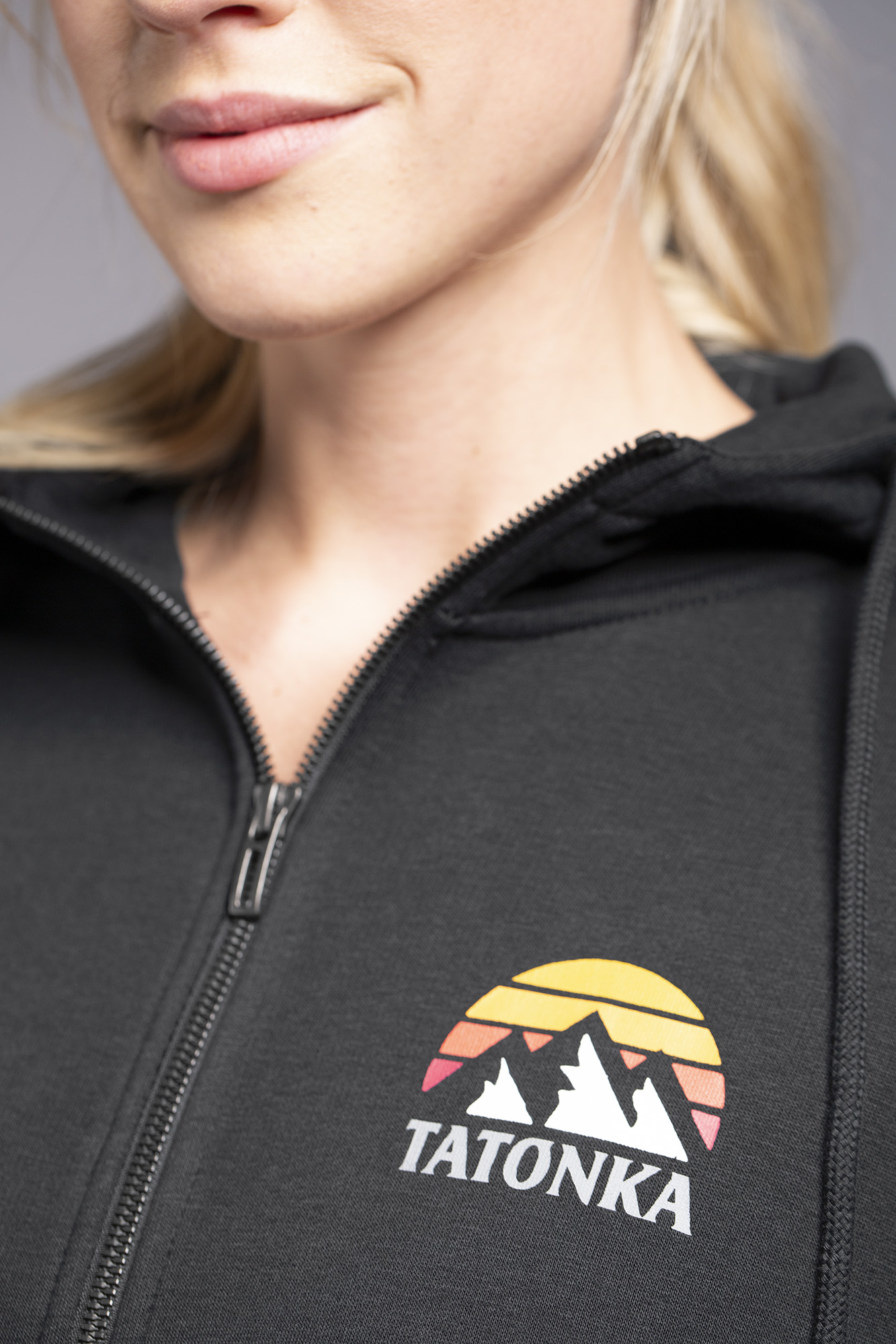 Mantel, Jacke, Pullover, Sweatshirt, Kapuzenpulli, Tatonka Hoodie Sunrise Women black schwarz Pullover - Detailansicht