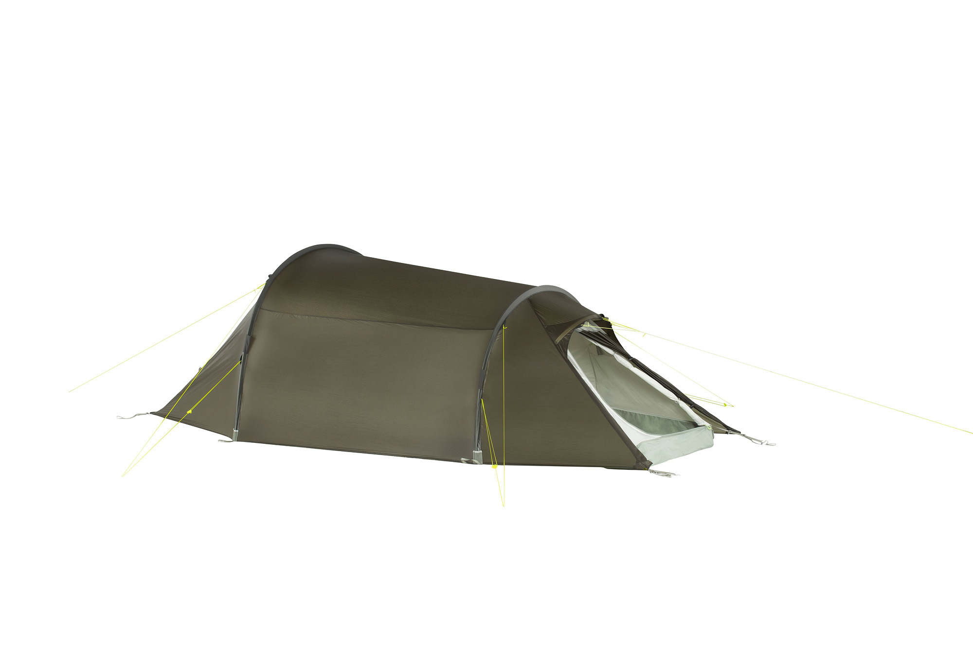 Zelt, Campen, Zelt in den Bergen, Natur, Draußen, Tatonka Gargia 2 stone grey olive grau 2-Personen-Zelte - Detailansicht