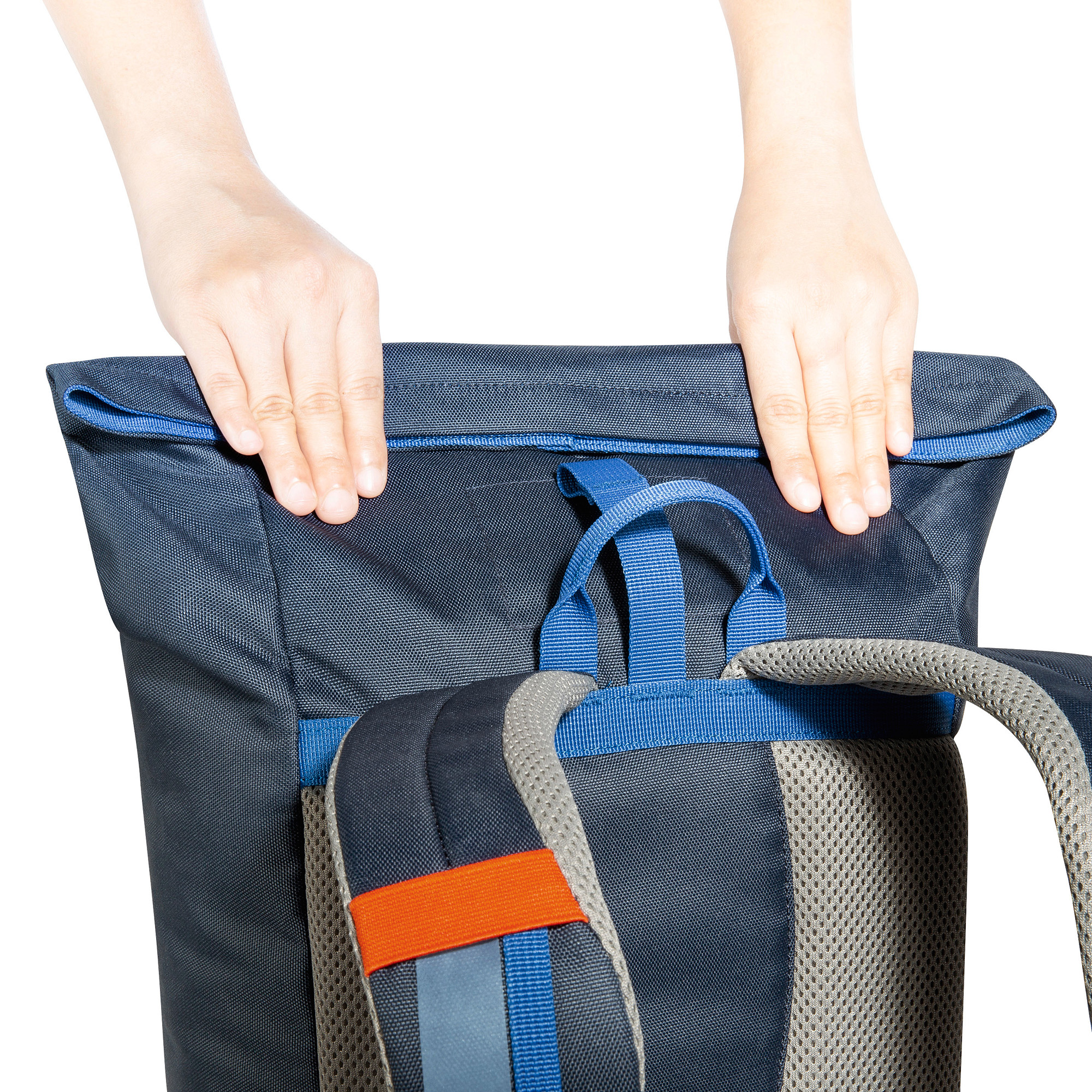 Tasche, Tragetasche, Zubehör, Handtasche, Tatonka Rolltop Pack JR 14 navy blau Kinderrucksäcke - Detailansicht