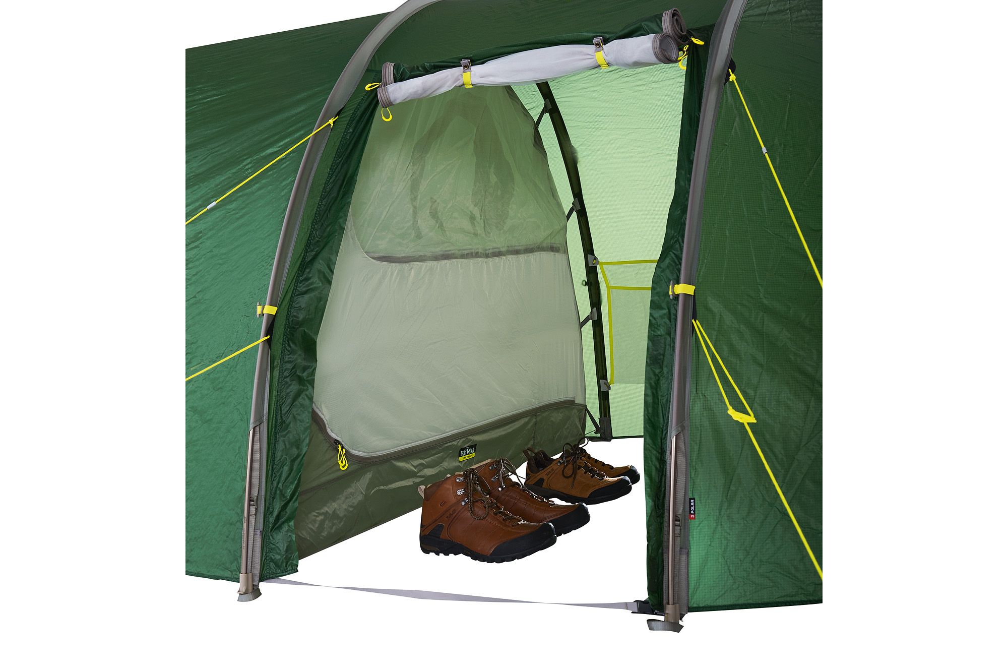 Zelt, Im Freien, Schuh, Unterschlupf, Natur, Tatonka Polar 3 green grün 3-Personen-Zelte - Detailansicht
