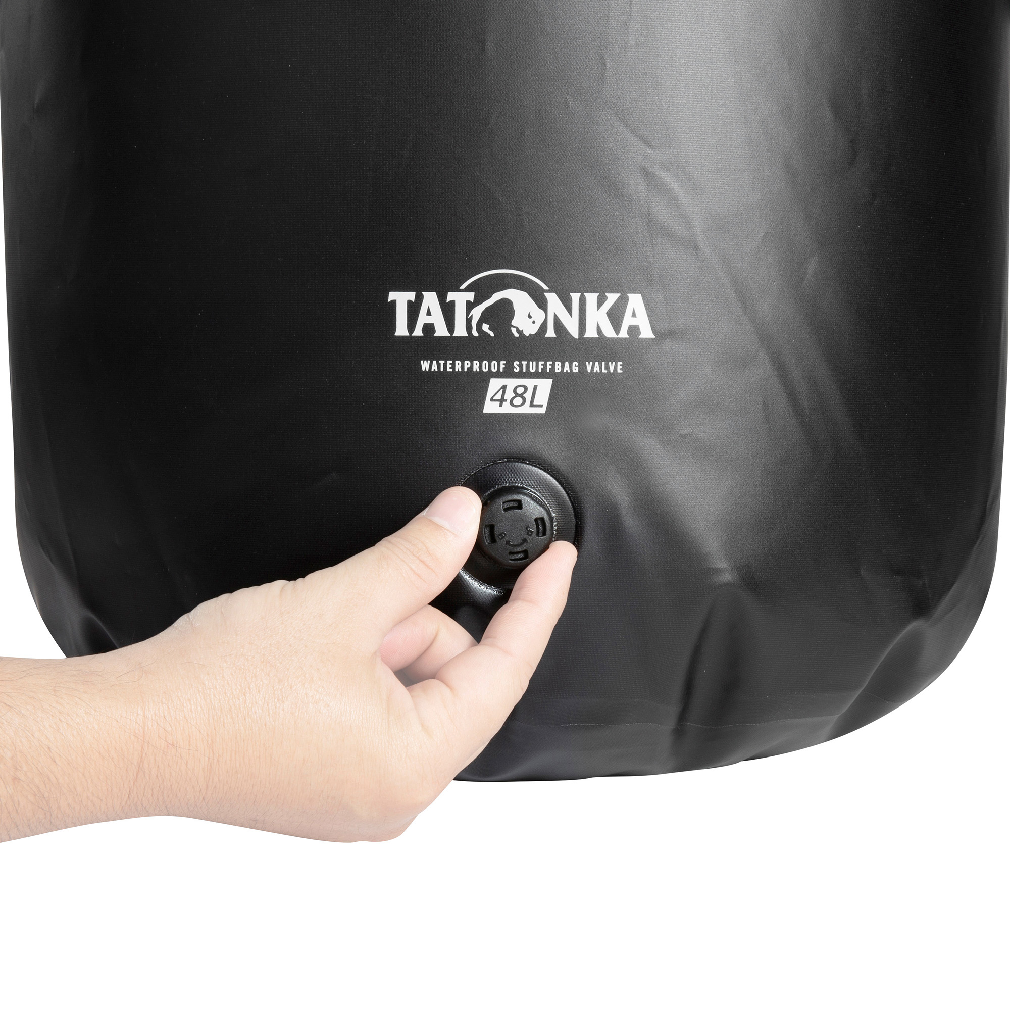 Tatonka WP Stuffbag Valve 48l black schwarz Reisezubehör - Detailansicht
