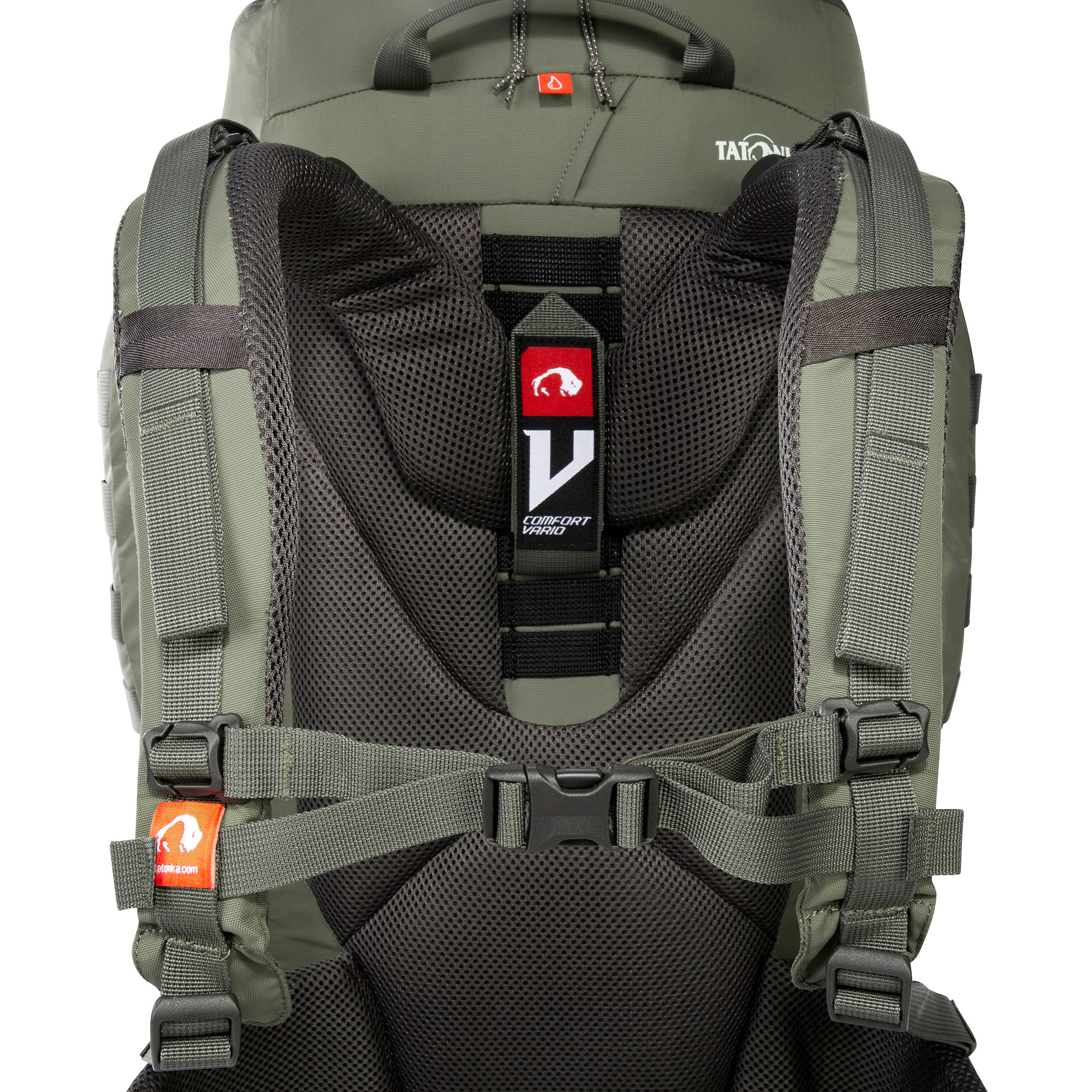 Tasche, Rucksack, Tatonka Akela 35 stone grey olive grau Trekkingrucksäcke - Detailansicht