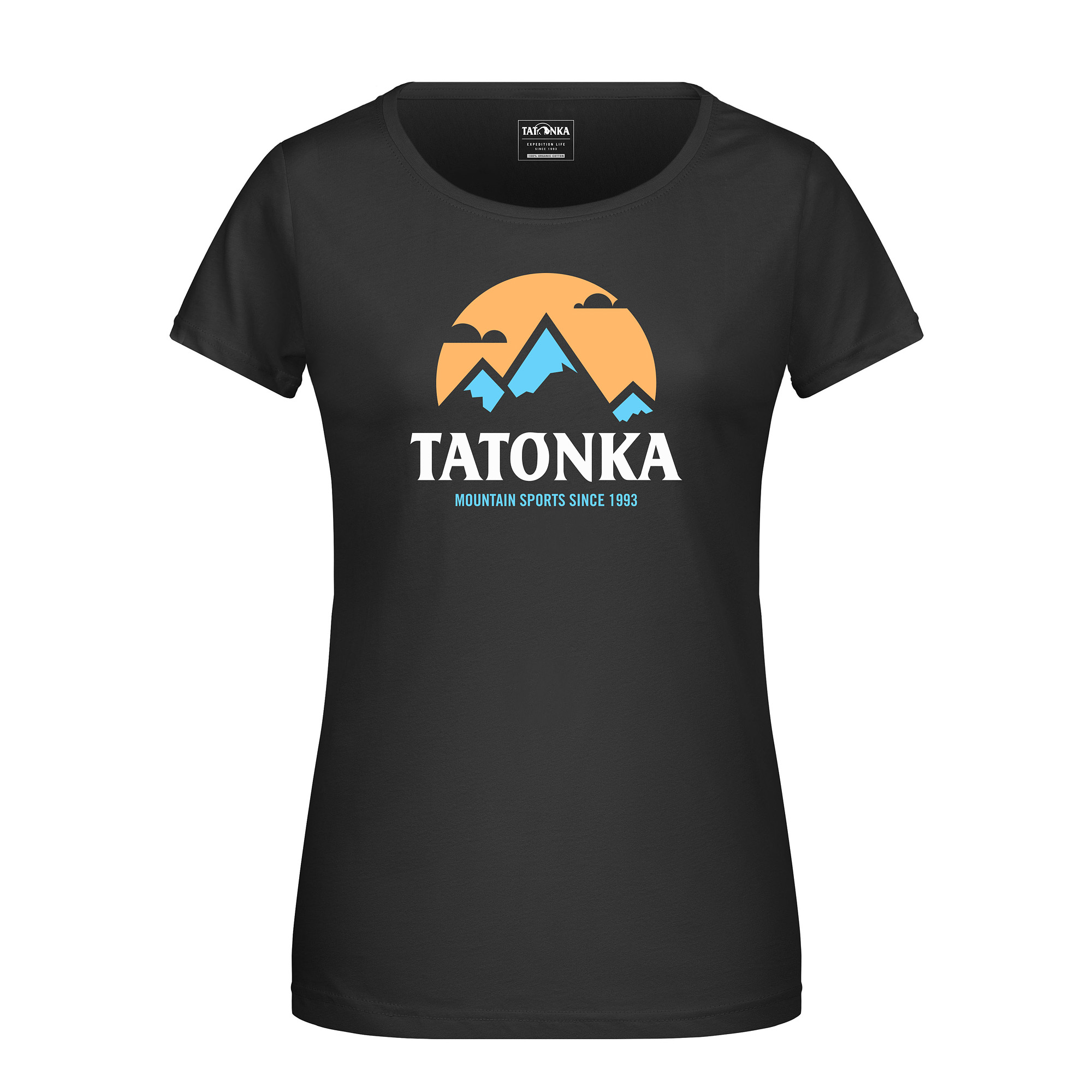 Bekleidung, T-shirt, Hemd, Tatonka Mountain T-Shirt Women black schwarz T-Shirts - Ansicht seitlich-vorne