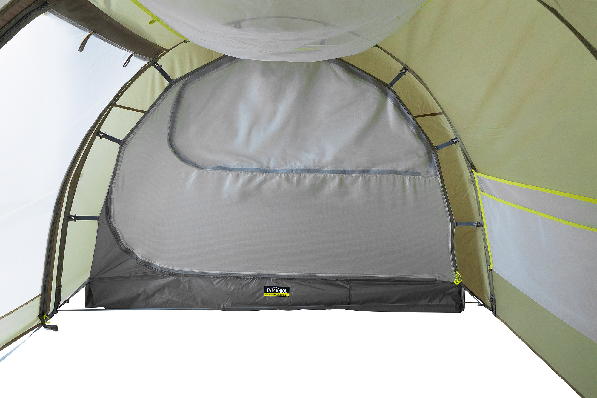 Zelt, Im Freien, Campen, Zelt in den Bergen, Natur, Tatonka Alaska 2.235 PU light olive grün 2-Personen-Zelte - Detailansicht