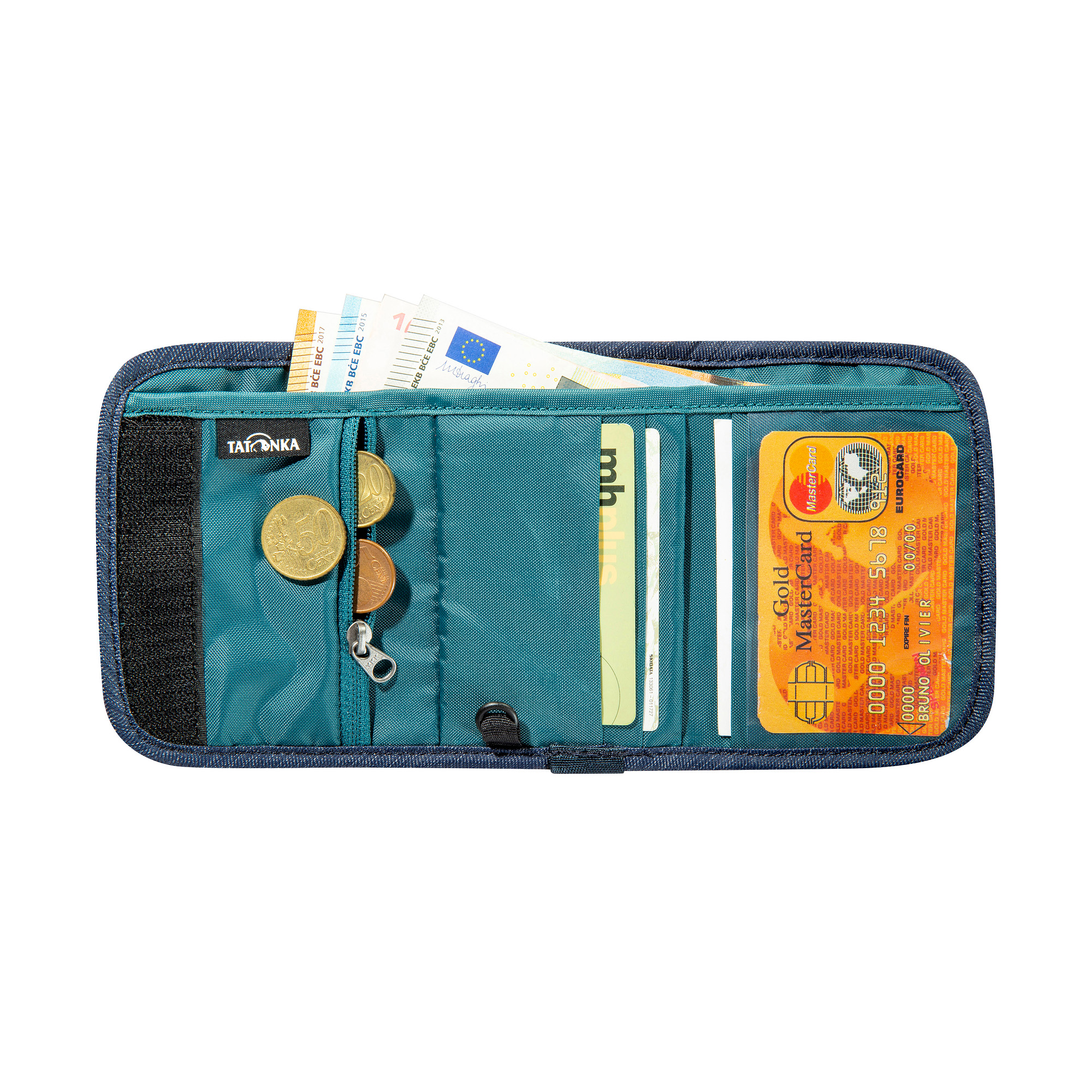 Zubehor, Geldbörse, Erste Hilfe, Tatonka Folder navy blau Geldbeutel - Detailansicht