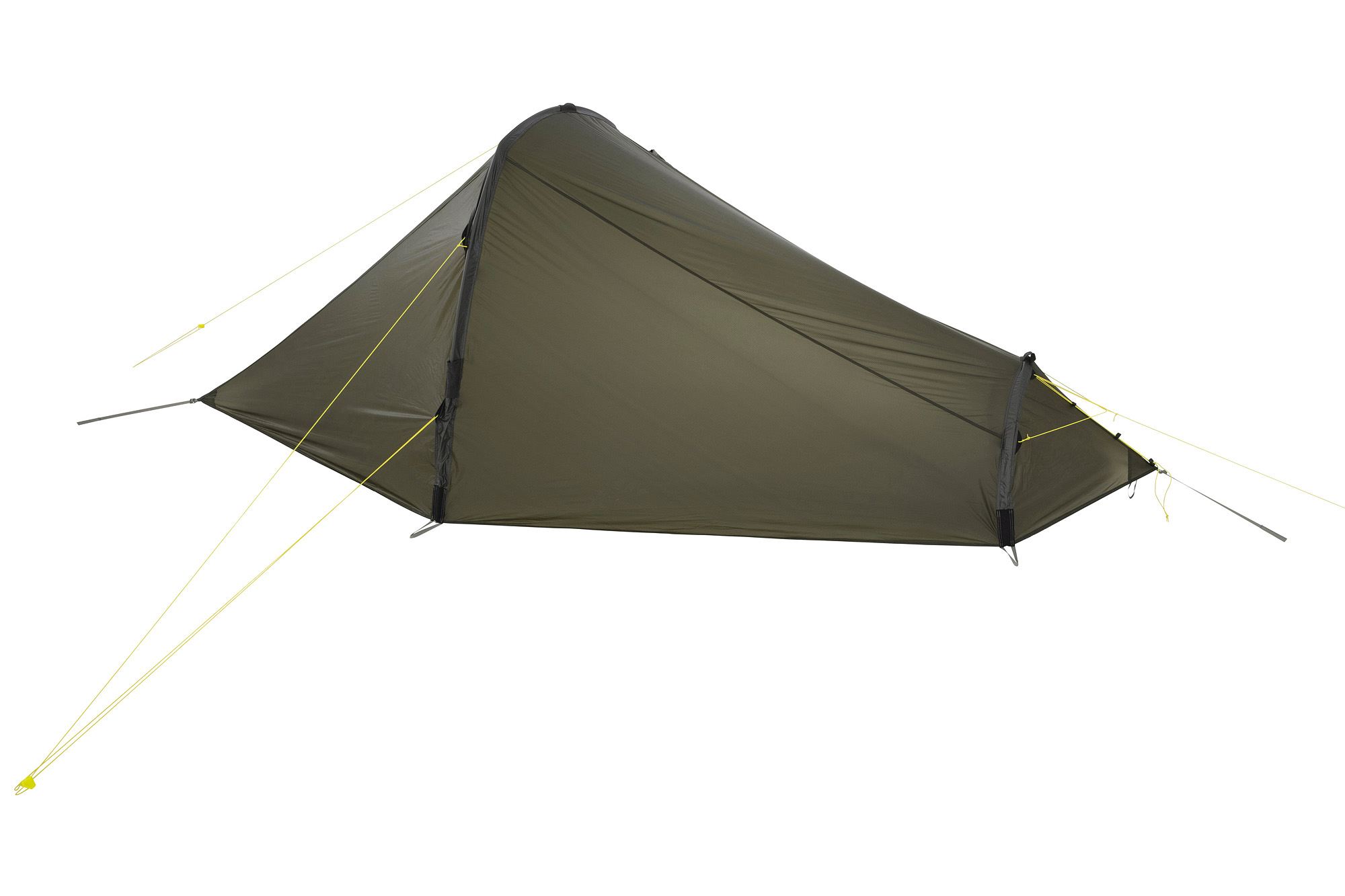 Zelt, Campen, Zelt in den Bergen, Natur, Draußen, Tatonka Kyrkja LT stone grey olive grau 1-Personen-Zelte - Detailansicht