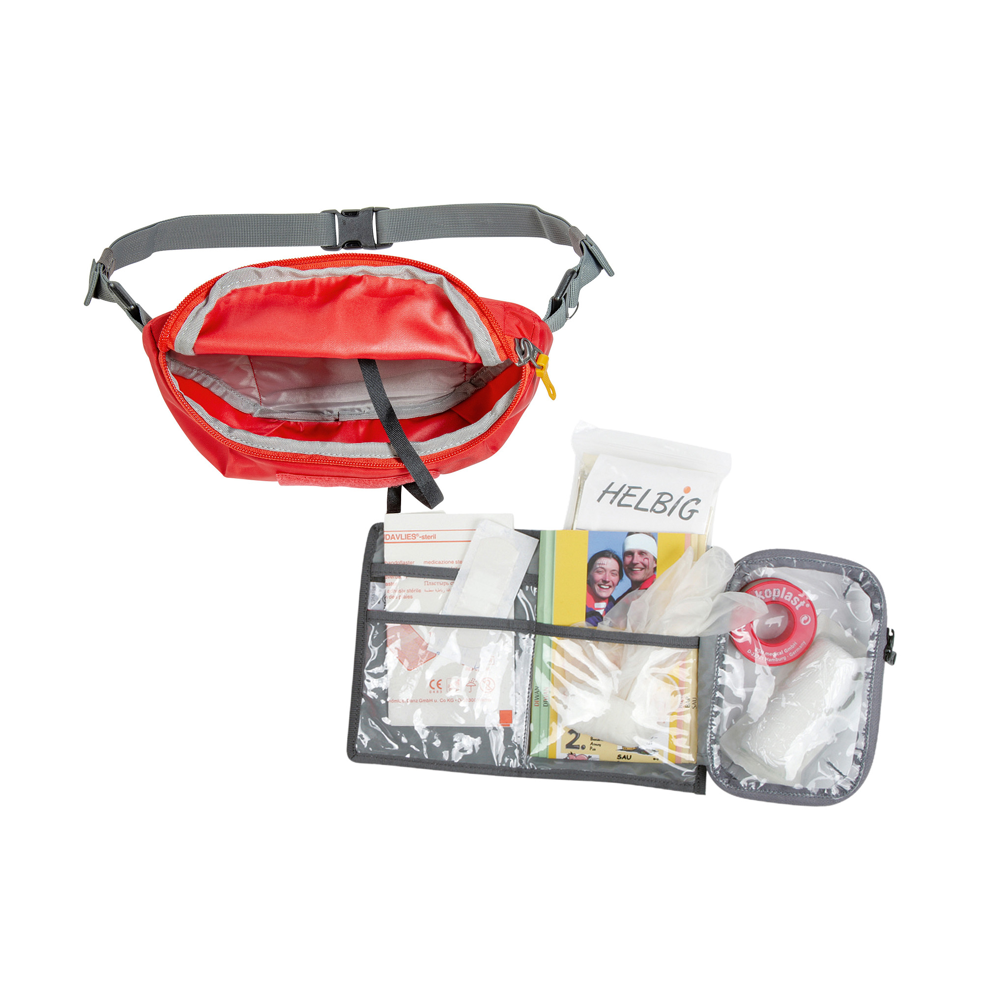 Zubehor, Tasche, Handtasche, Erste Hilfe, Person, Tatonka First Aid Basic Hip Belt Pouch red rot Bauchtaschen - Detailansicht