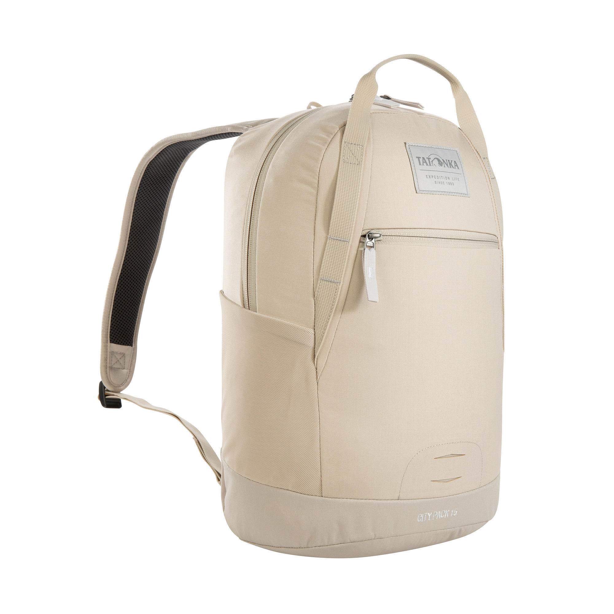 Tasche, Rucksack, Zubehör, Handtasche, Tatonka City Pack 15 Kapok brown rice braun Tagesrucksäcke - Ansicht seitlich-vorne